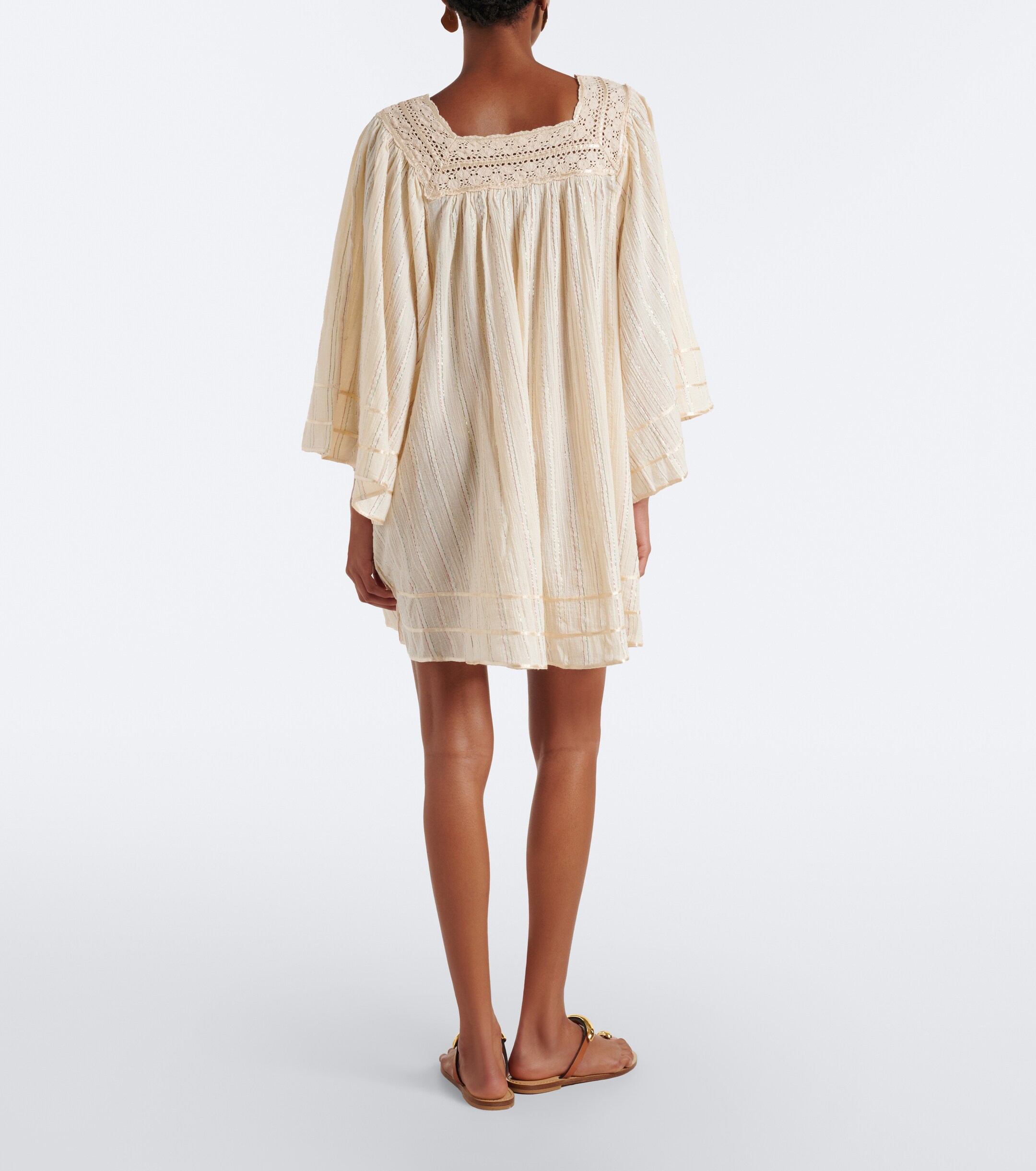 RIXO Rixo Estele Lurex cotton-blend kaftan