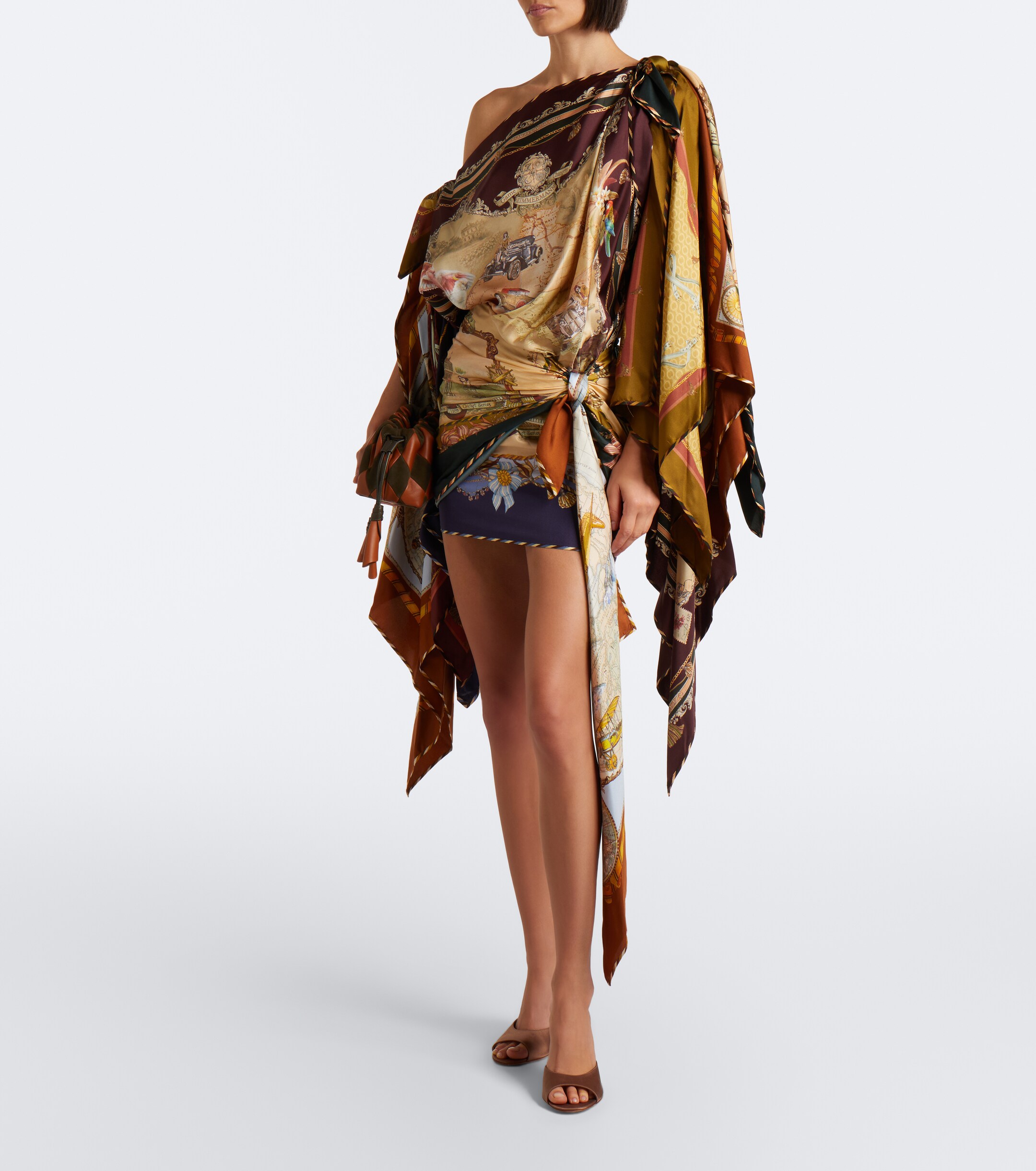 Zimmermann Zimmermann Valiant draped silk minidress