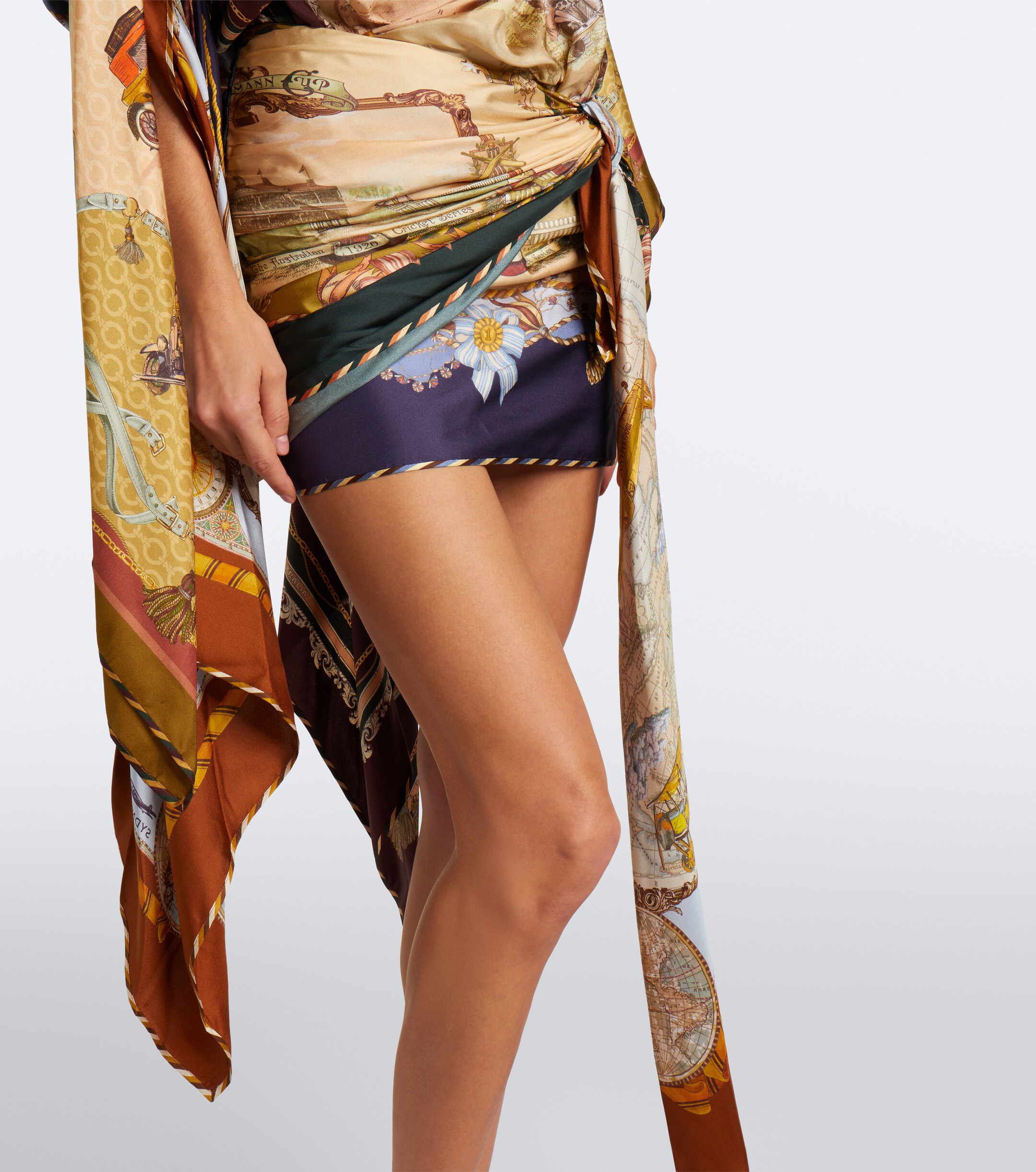 Zimmermann Zimmermann Valiant draped silk minidress