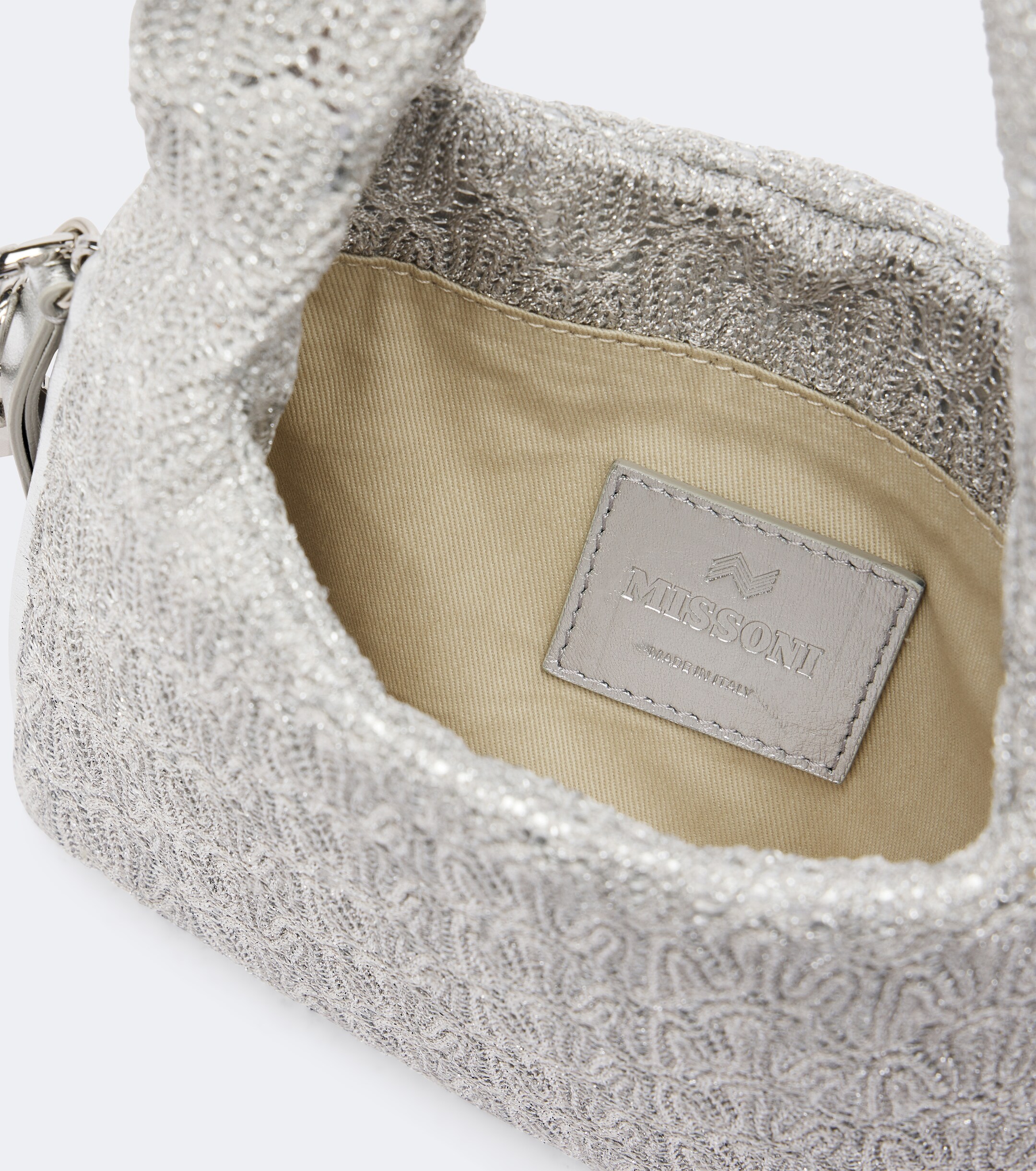 Missoni Mini lamé top-handle bag