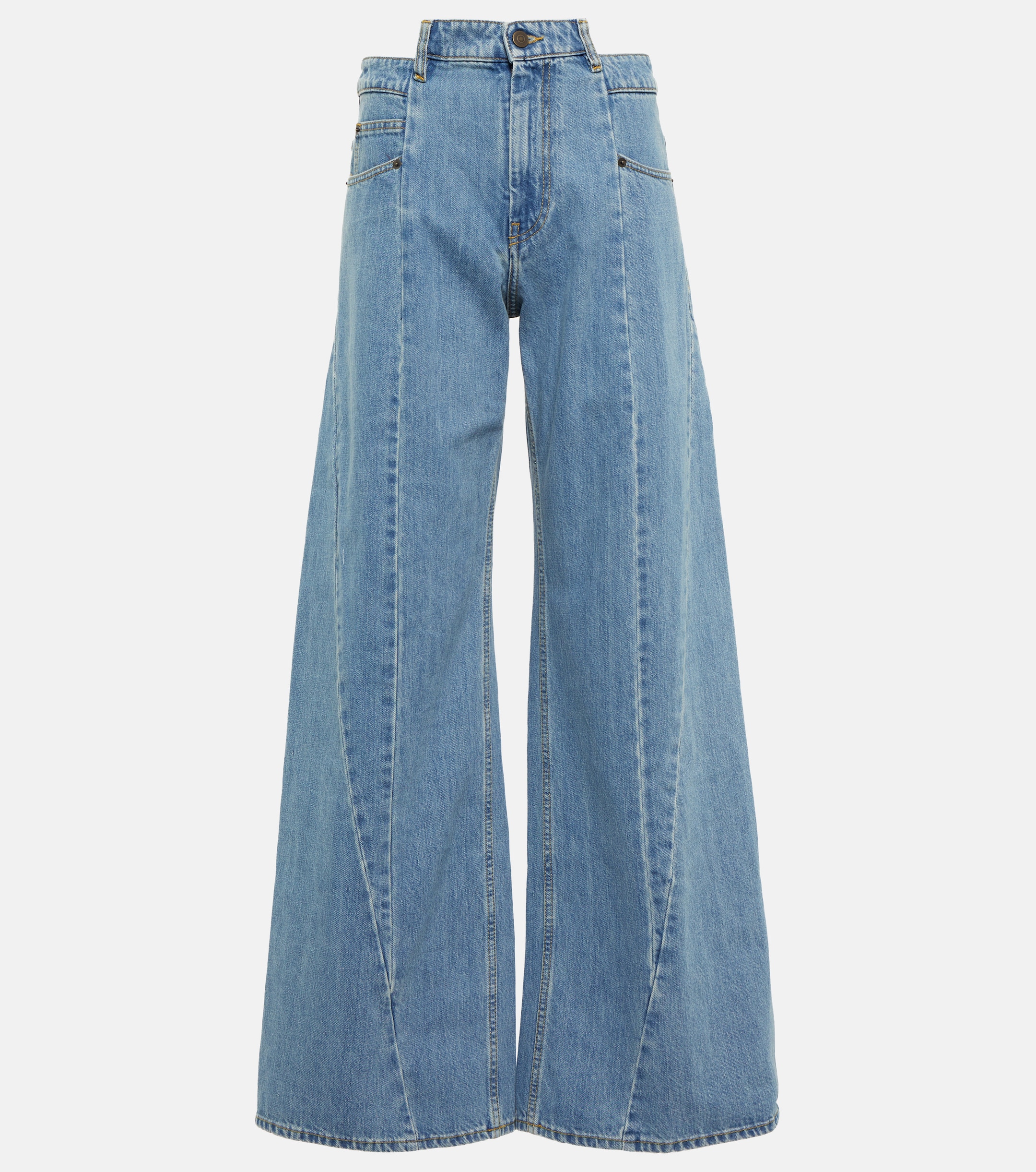 Maison Margiela - Décortiqué high-rise wide-leg jeans | Plush