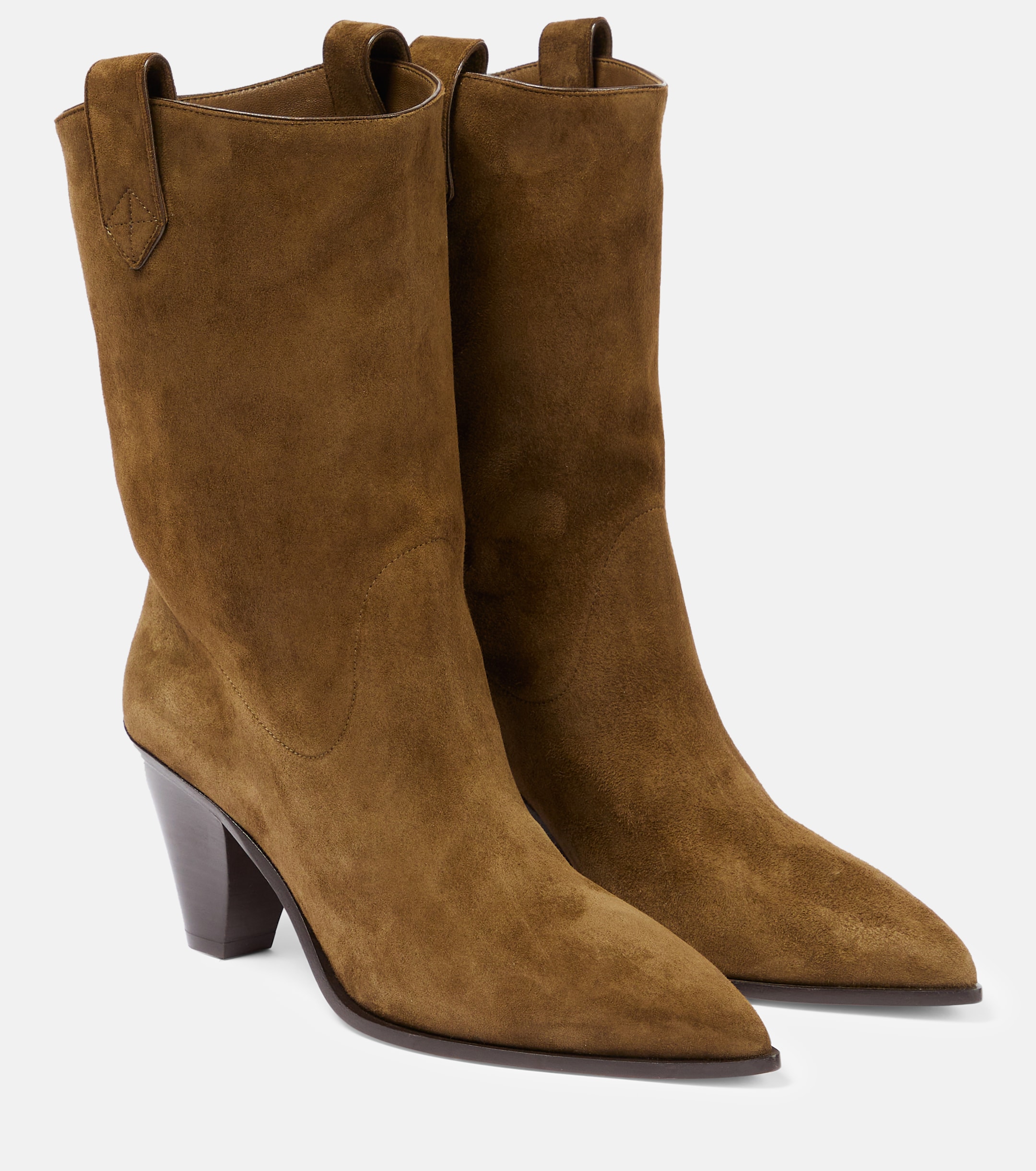 AQUAZZURA Boogie suede cowboy boots