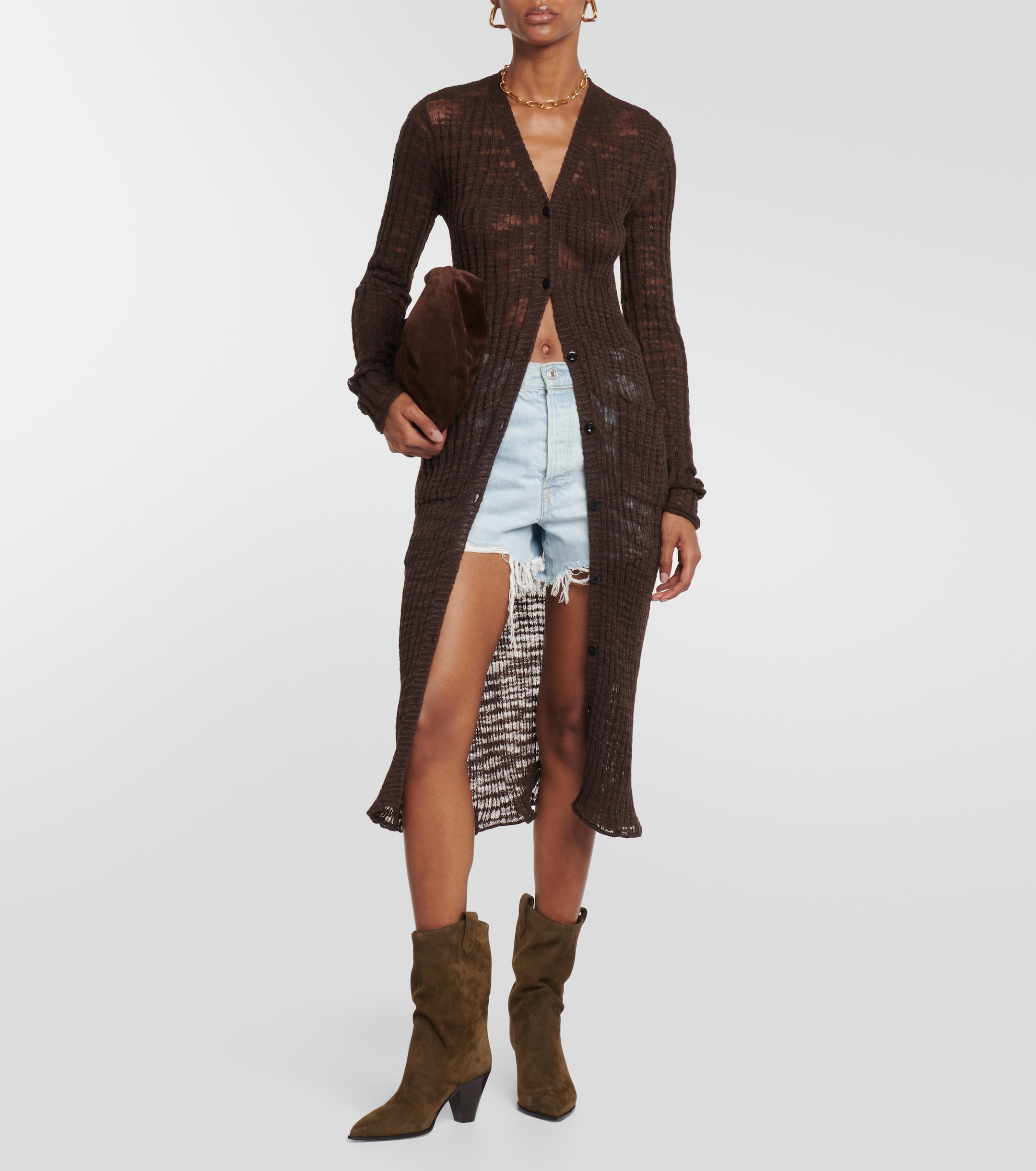 AQUAZZURA Boogie suede cowboy boots