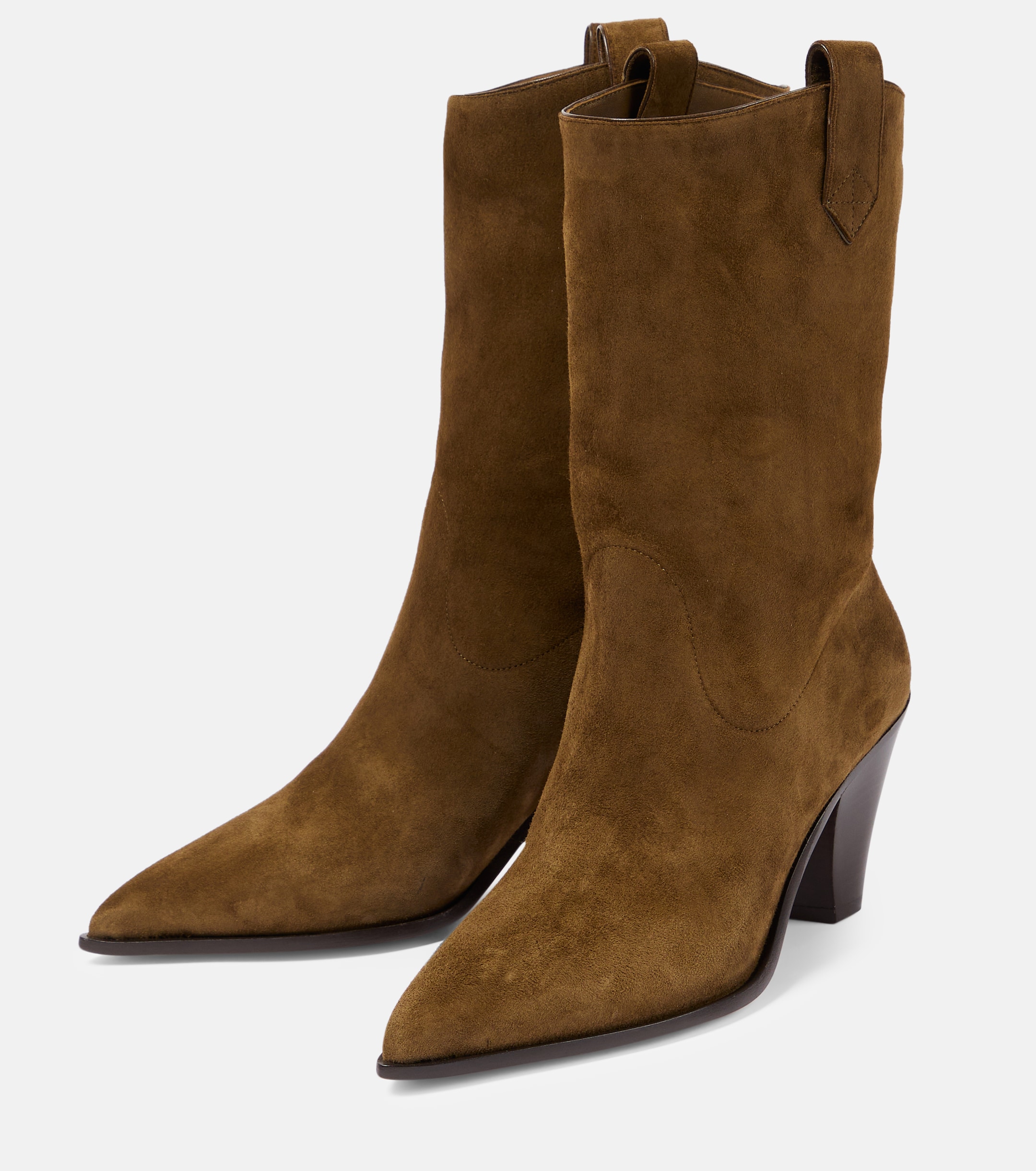 AQUAZZURA Boogie suede cowboy boots