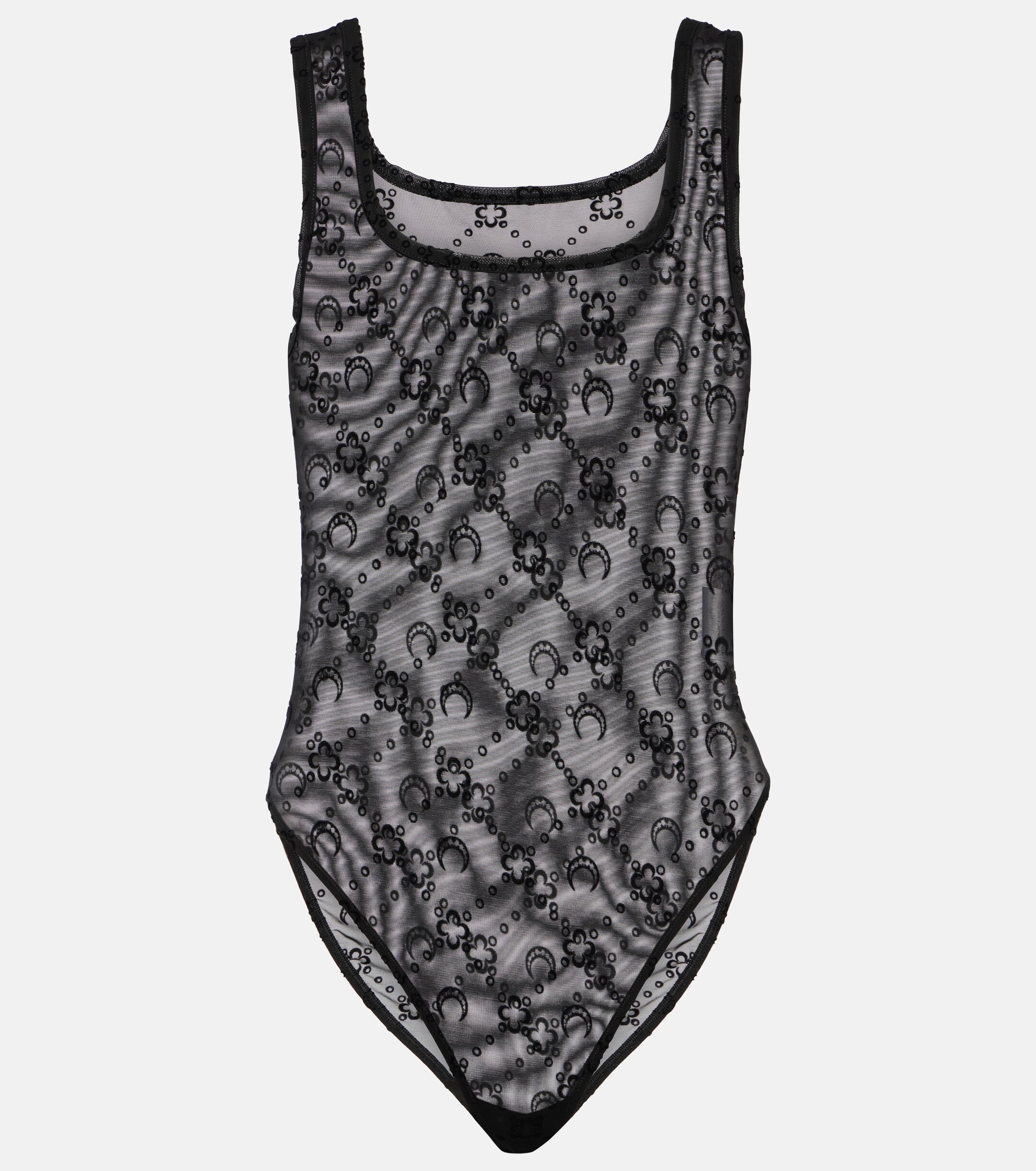 Marine Serre Moonogram mesh bodysuit thumbnail