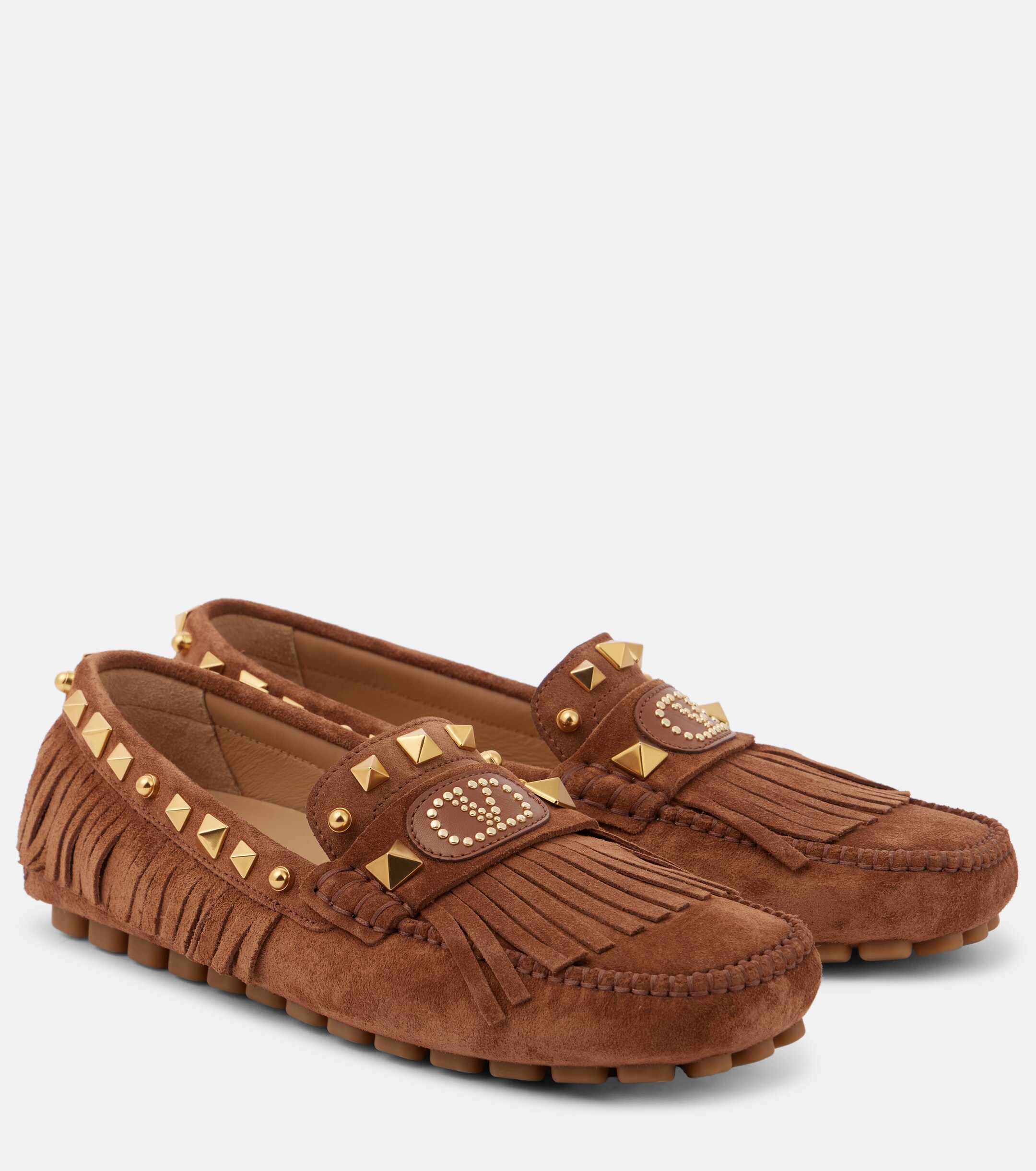 Valentino Garavani leather driver slip on loafers MYtheresa Valentino Garavani Leisure Flows leather loafers Valentino  main image 3