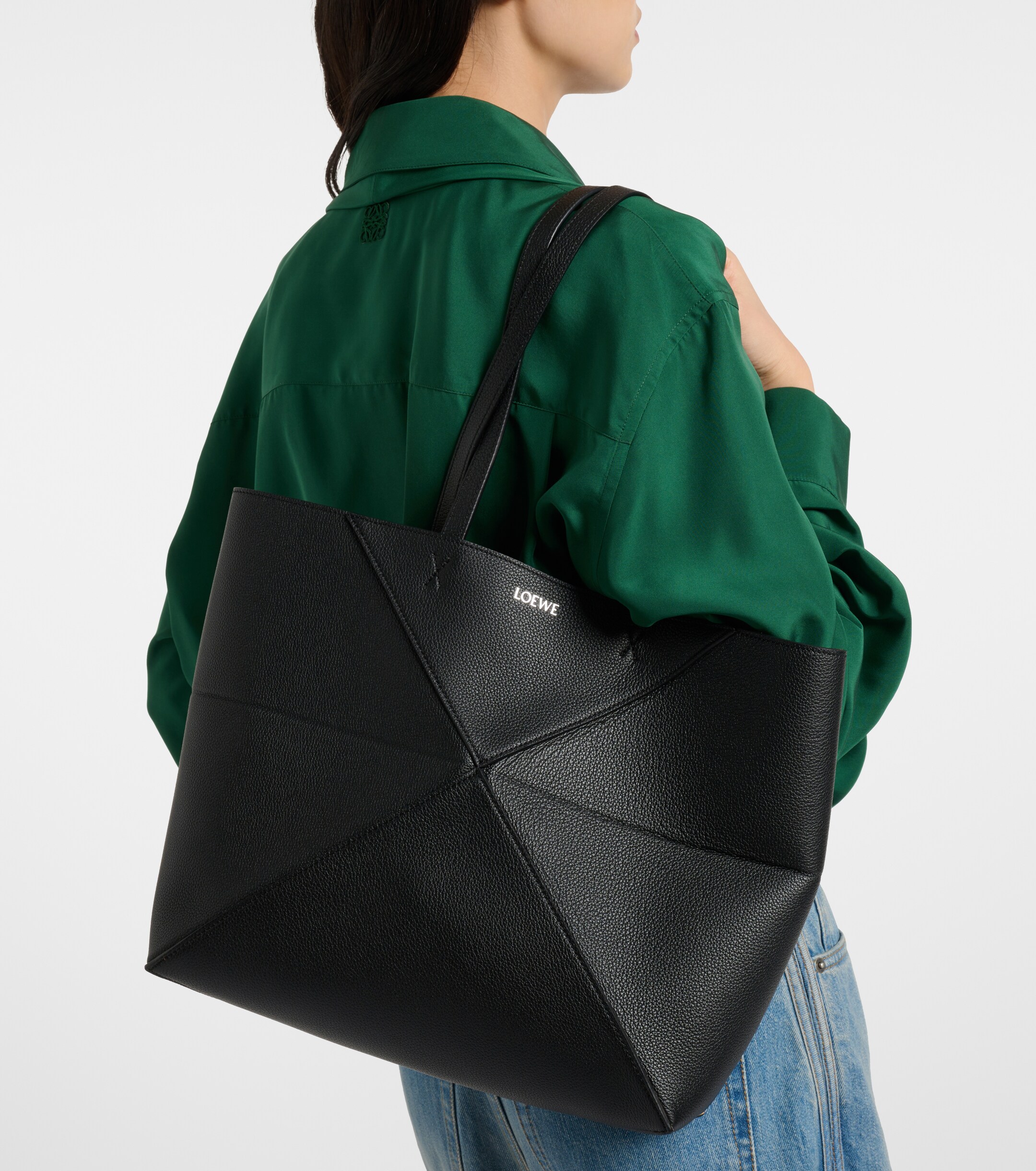 Loewe Puzzle Fold Medium leather tote bag