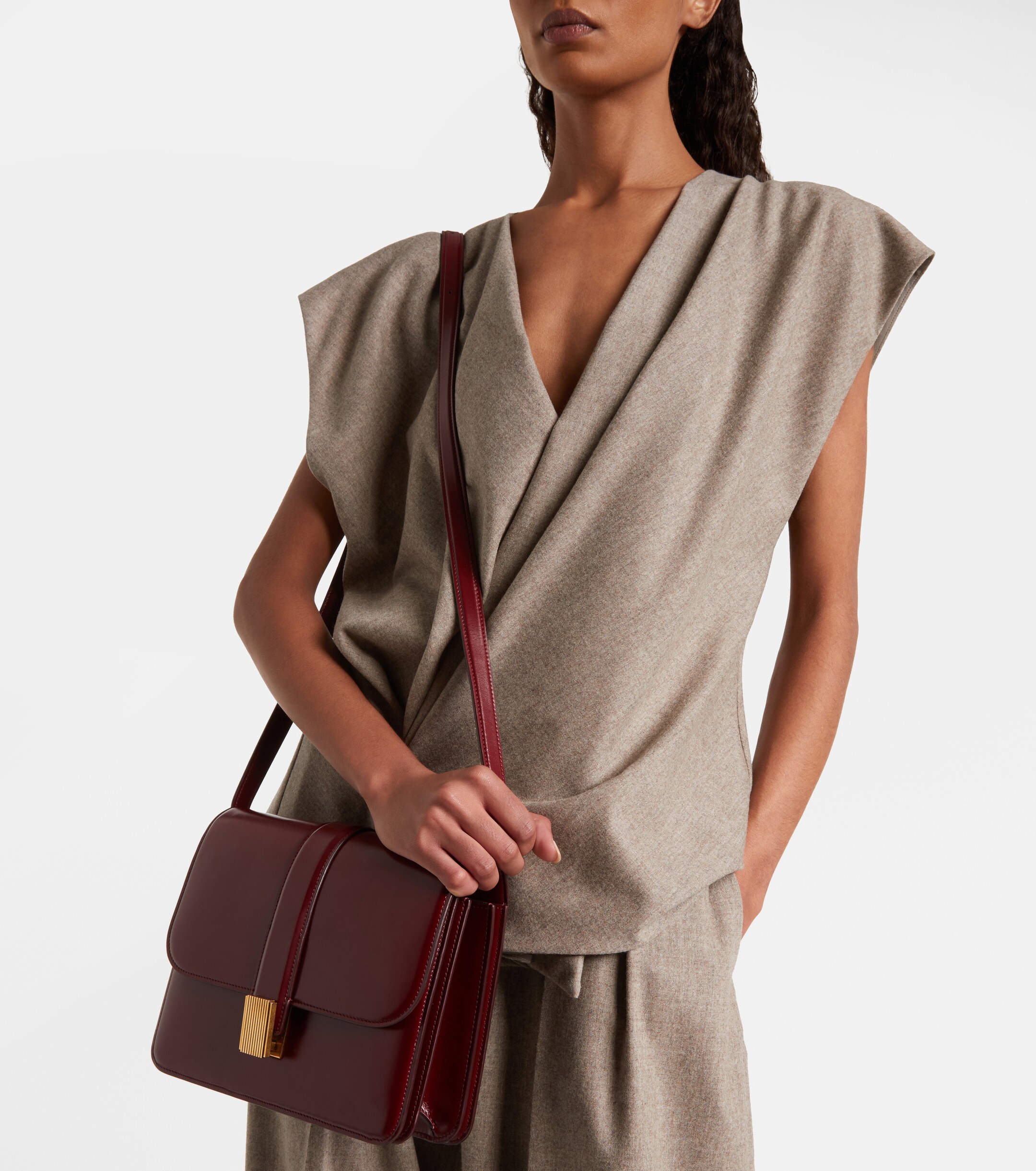 KHAITE Blake leather crossbody bag