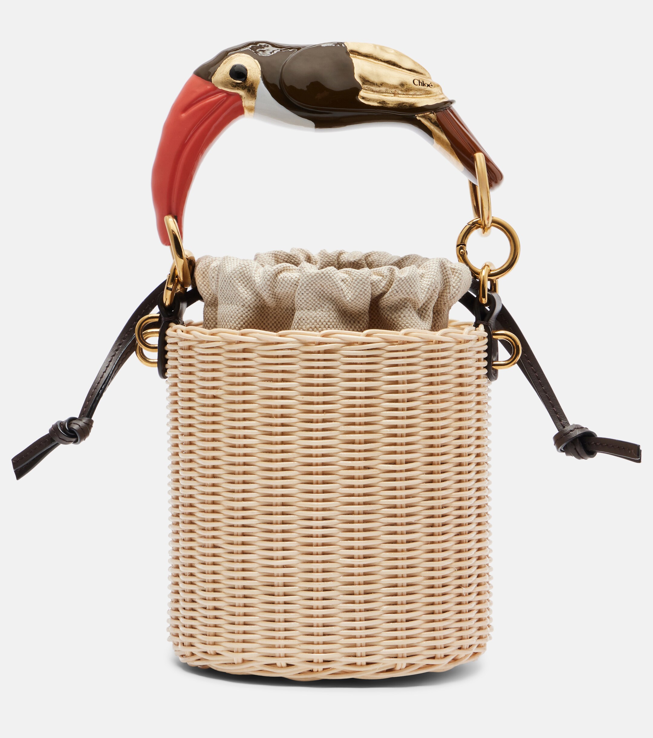 Chloé Chloé Tropicus wicker bucket bag