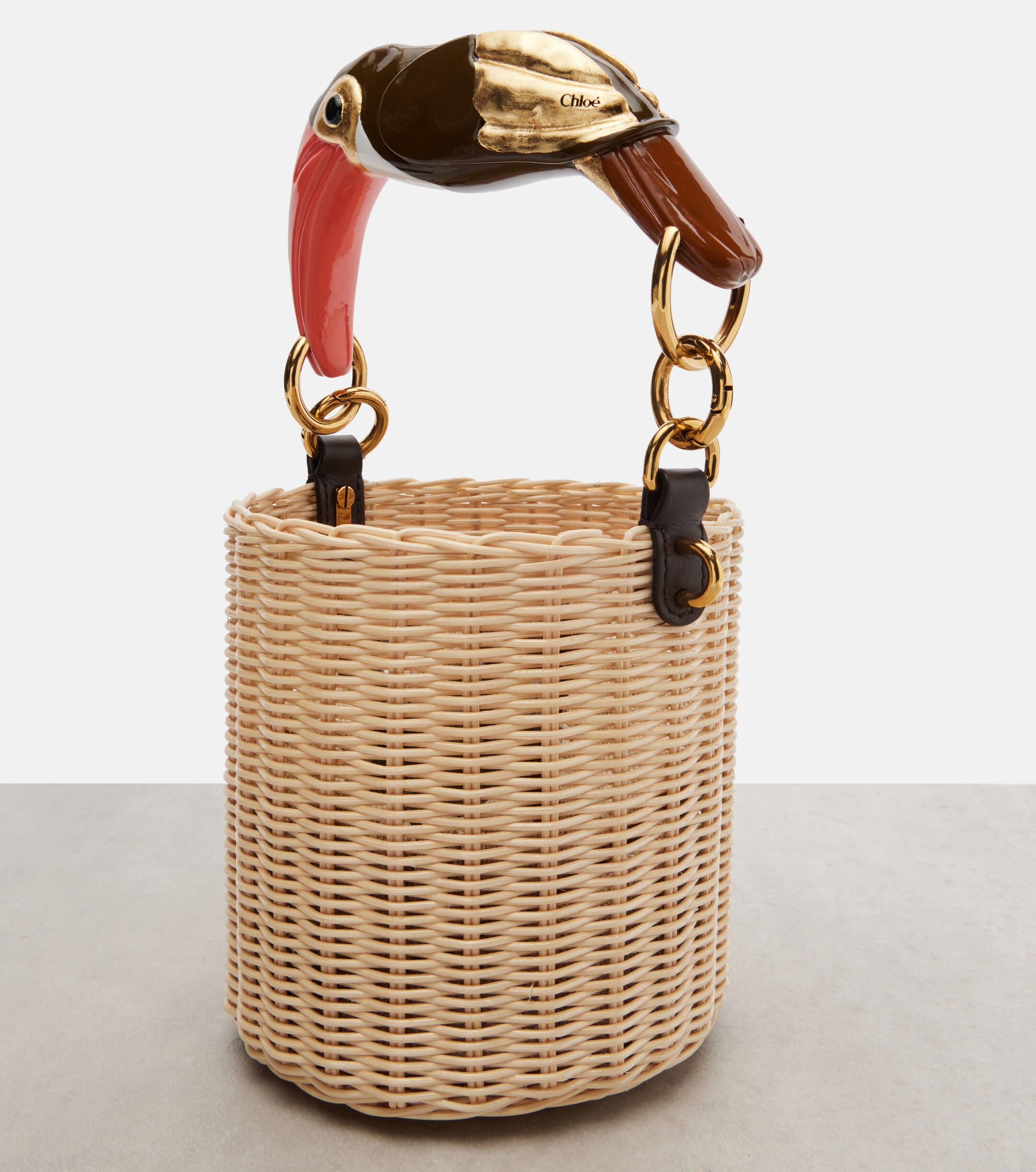 Chloé Chloé Tropicus wicker bucket bag