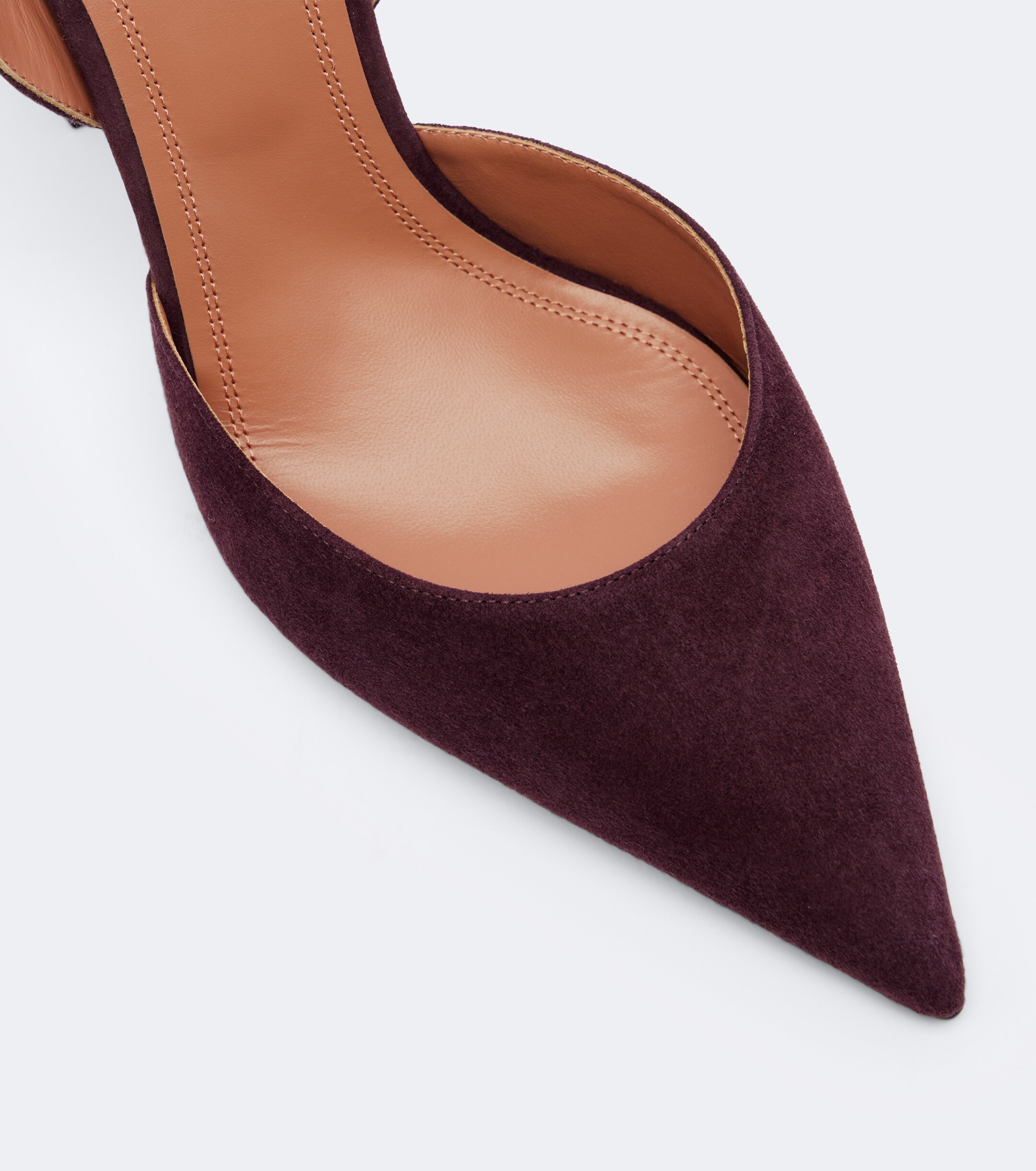 AMINA MUADDI Amina Muaddi Holli suede slingback pumps