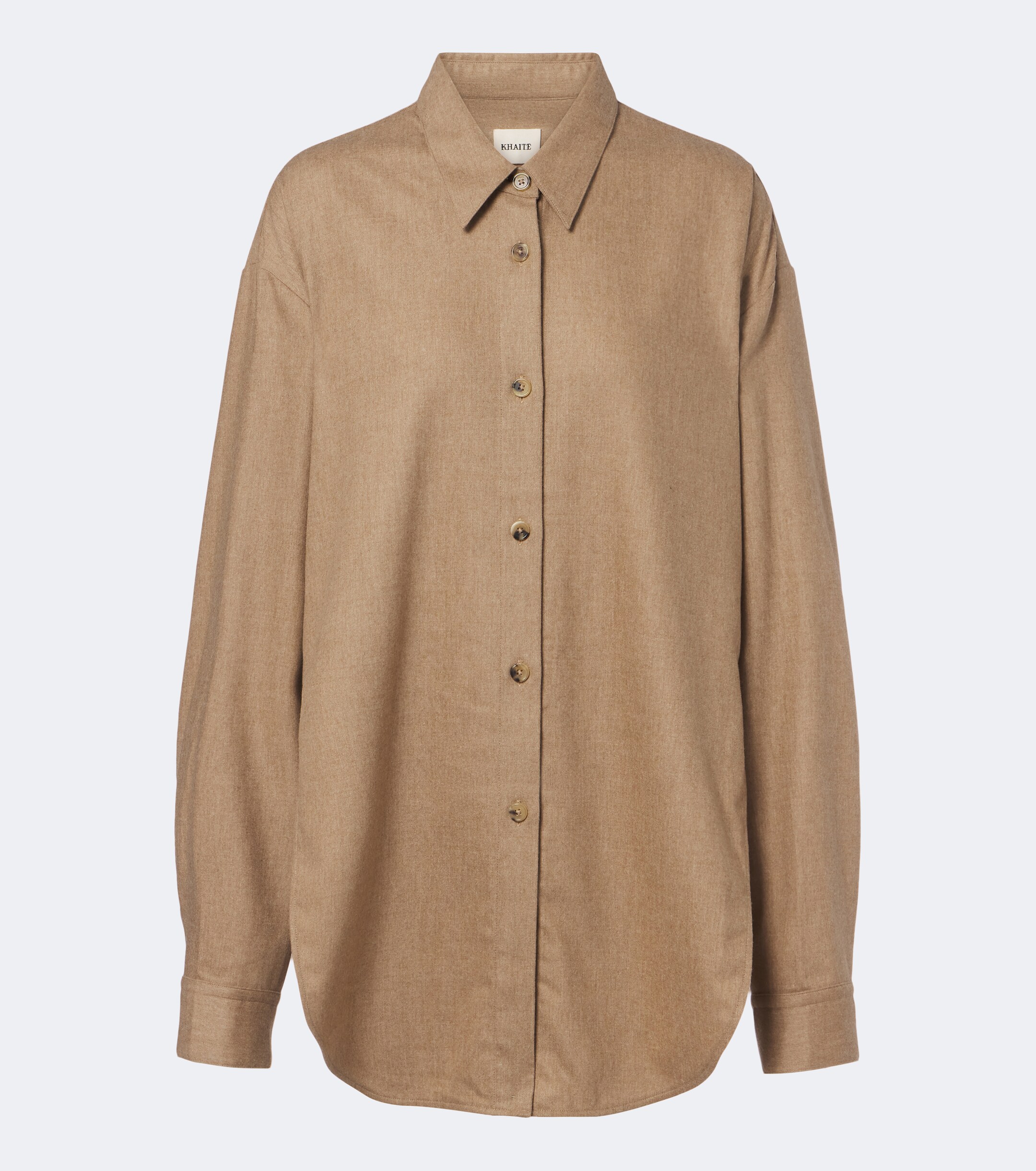 KHAITE Khaite Goya oversized wool and cashmere shirt
