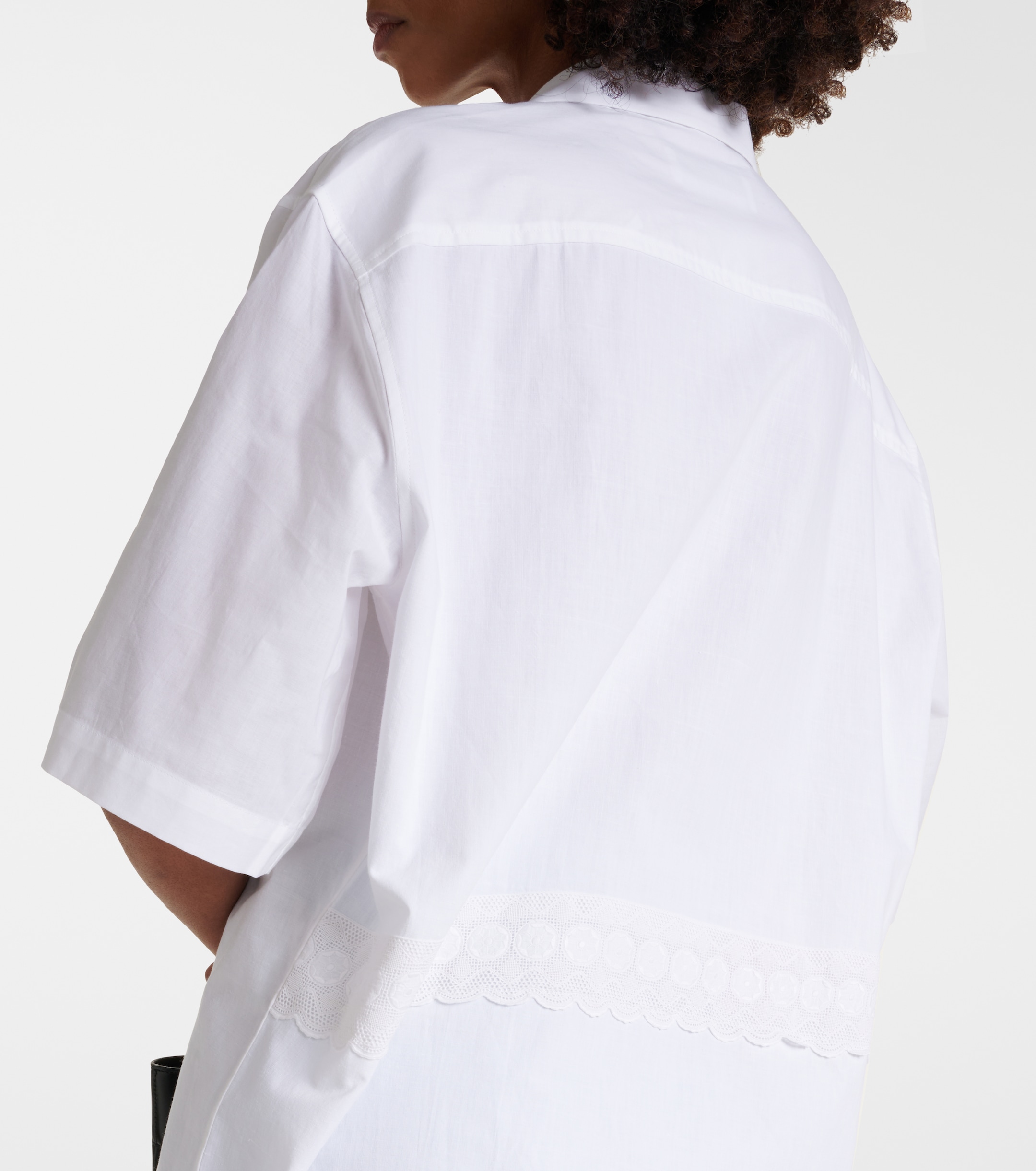 Marine Serre Regenerated Household cotton bowling shirt