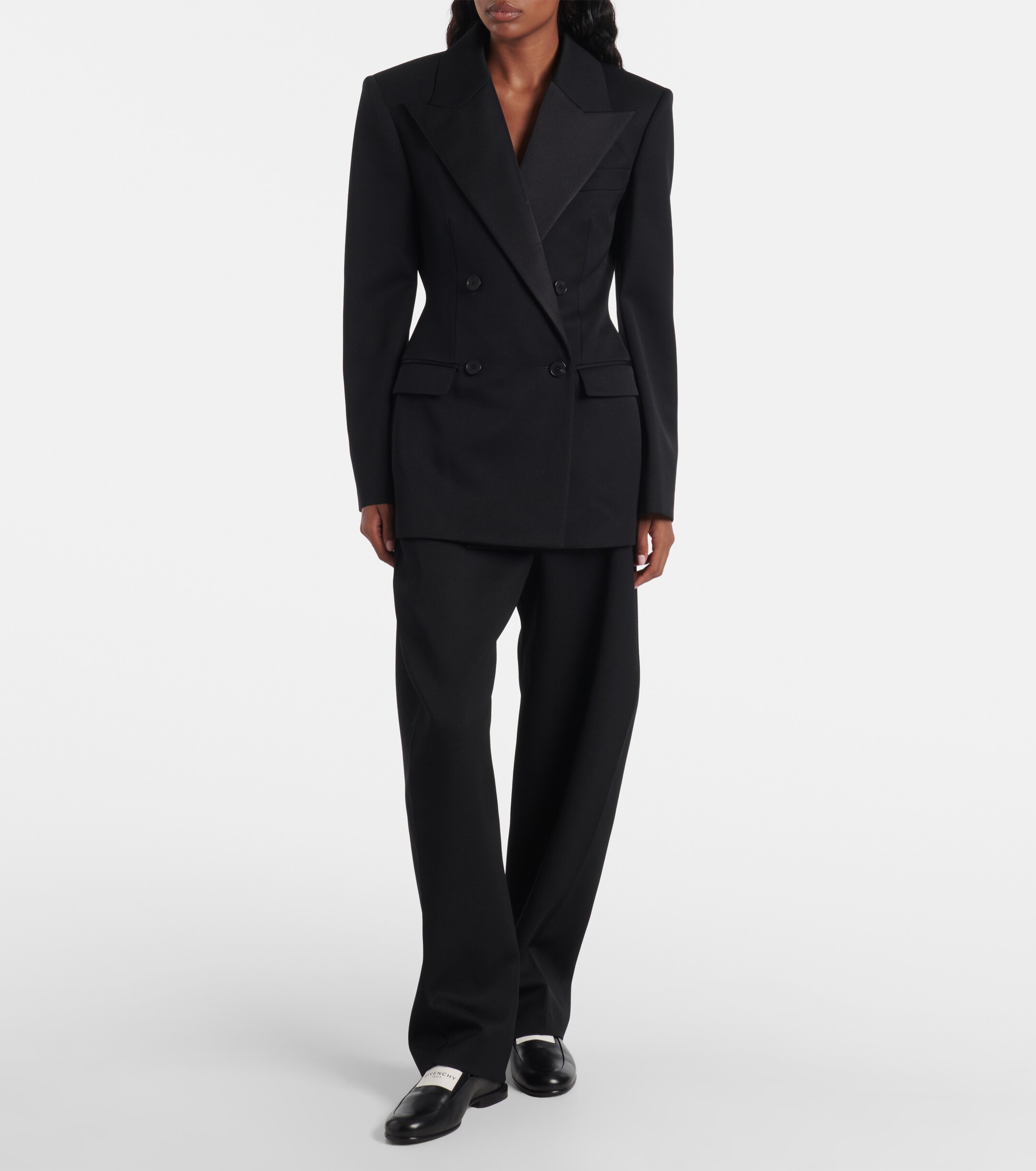 Givenchy Double-breasted wool tuxedo jacket