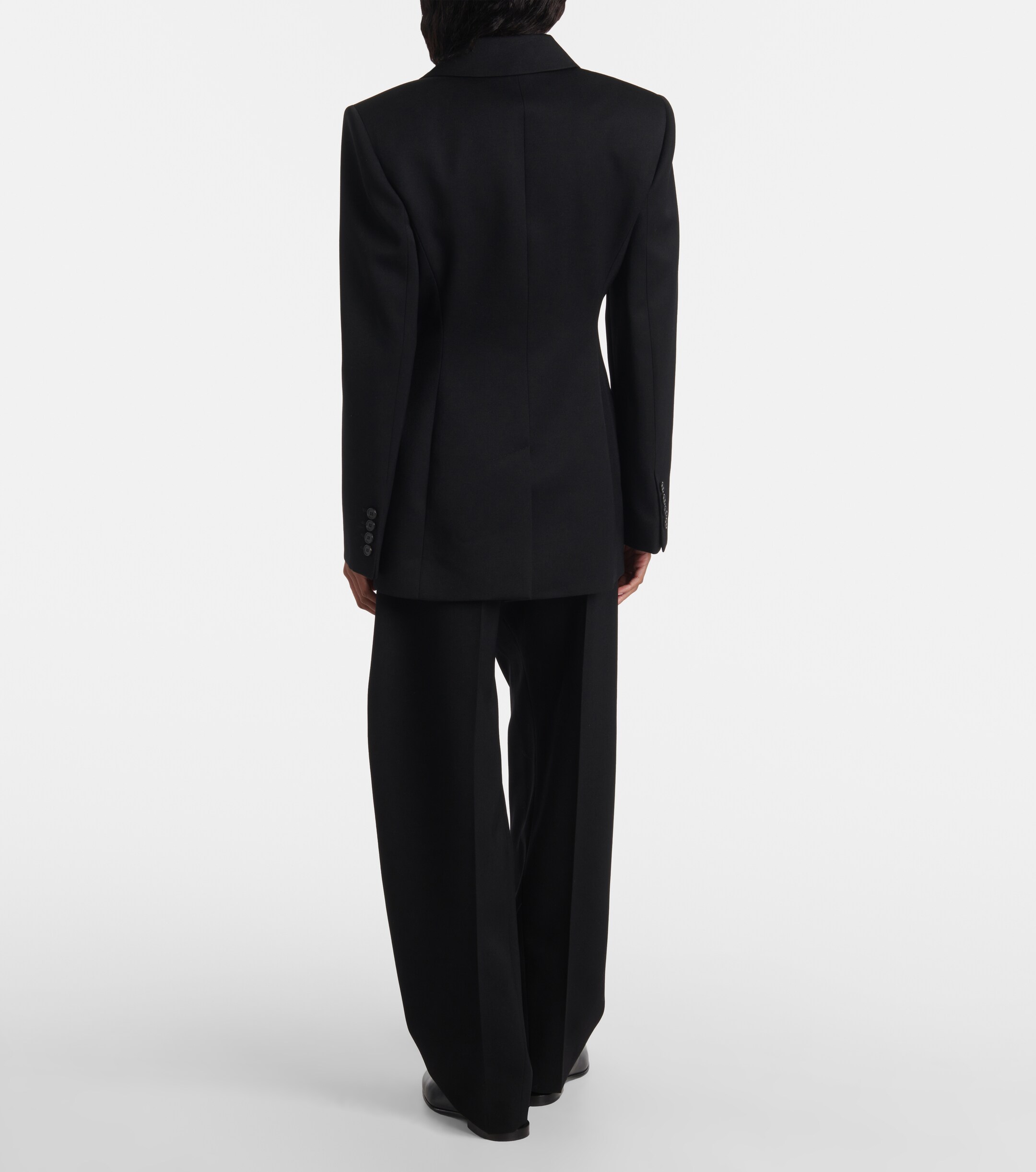 Givenchy Double-breasted wool tuxedo jacket thumbnail