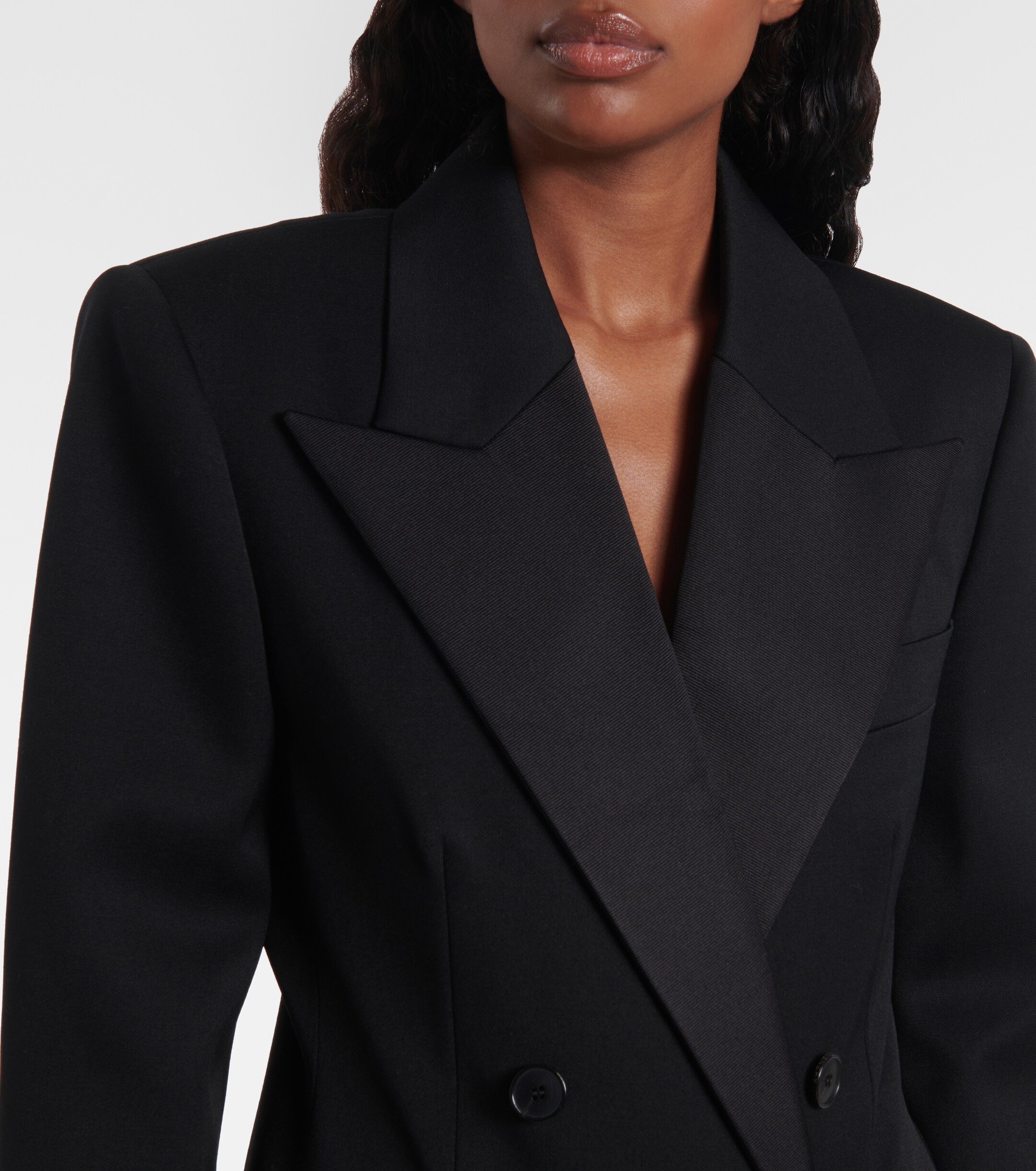 Givenchy Double-breasted wool tuxedo jacket thumbnail