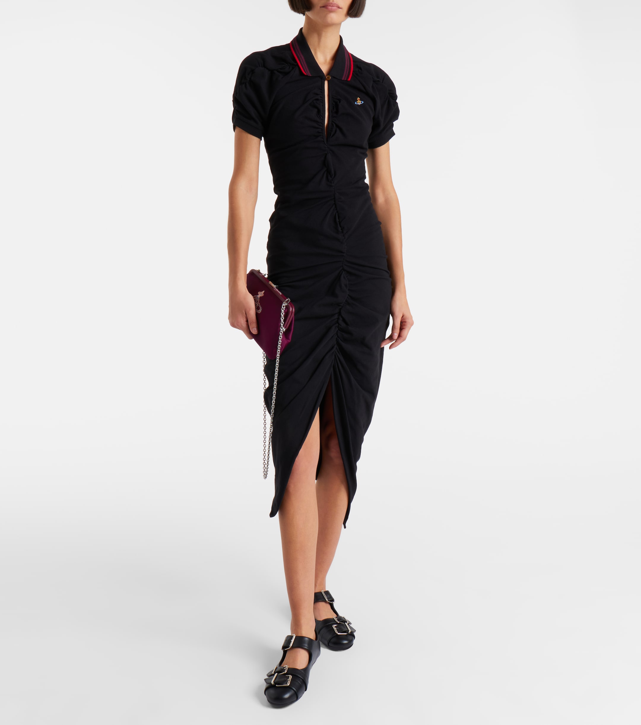 vivienne knit fitted midi dress Meet our newest pointelle crochet knit silhouette  The Vivienne Long  Sleeve Mini & Maxi Dress in Port. Available to shop now in two lengths for  any occasion