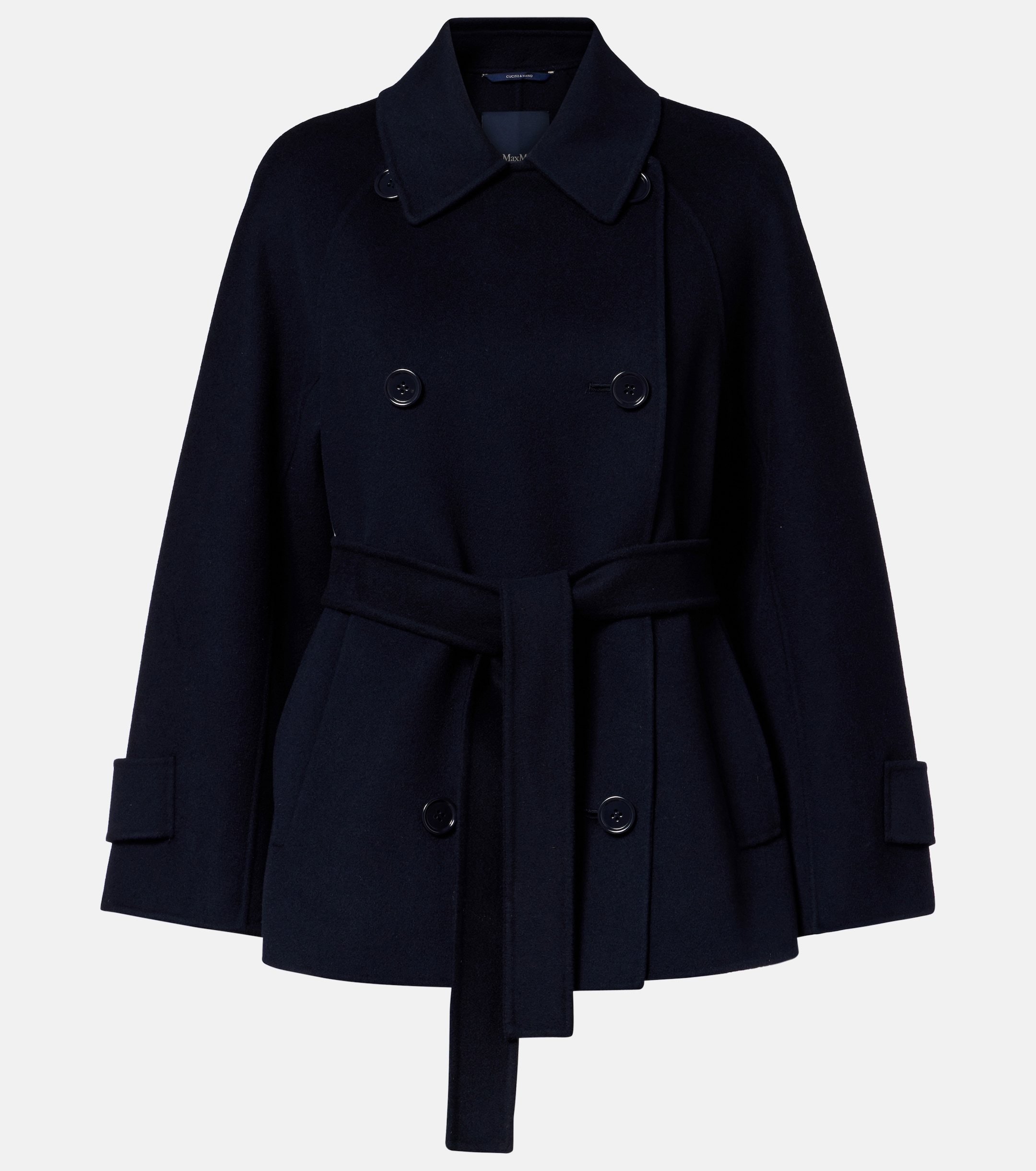 S Max Mara Louise belted double-breasted virgin wool jacket