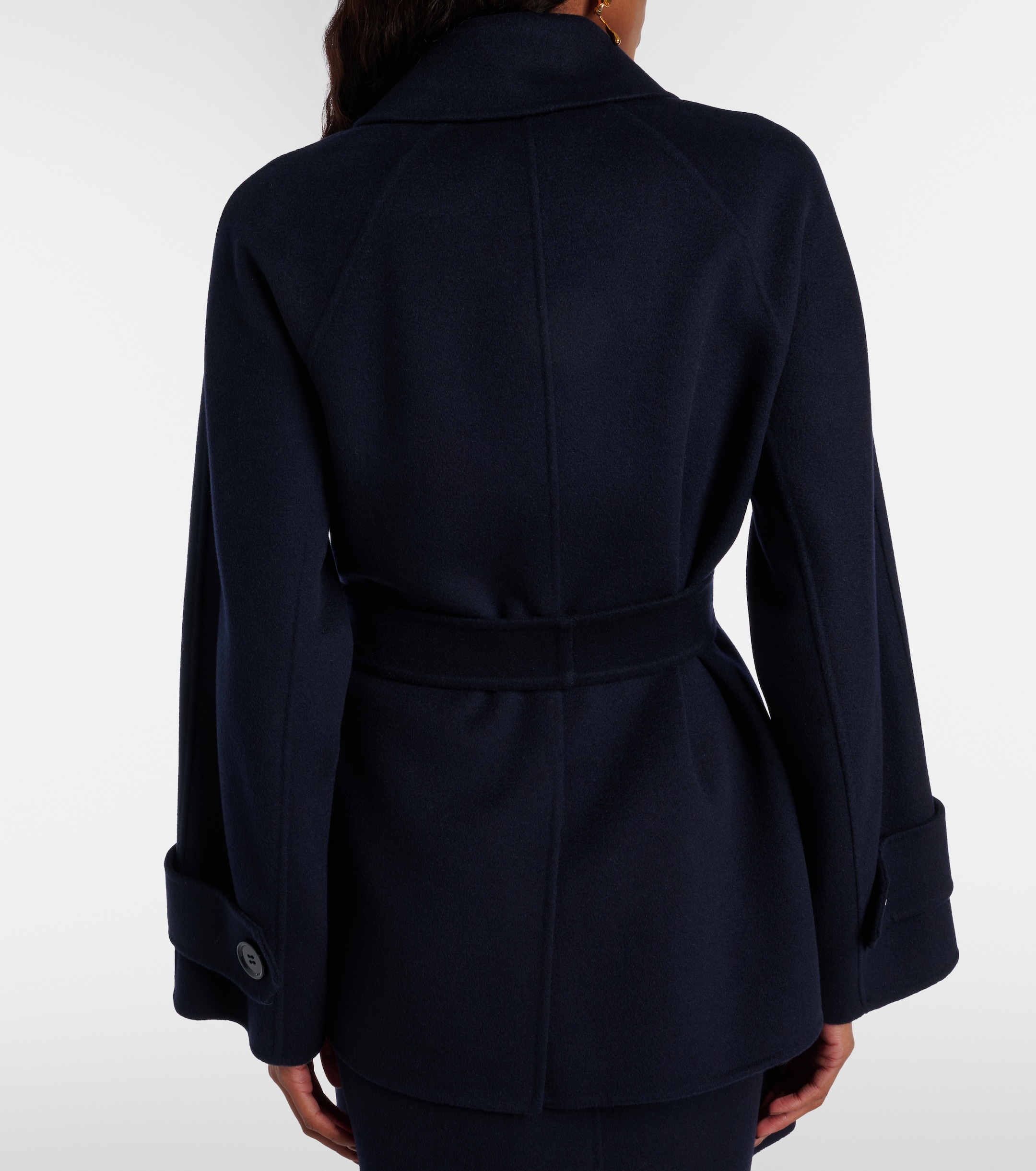 S Max Mara Louise belted double-breasted virgin wool jacket