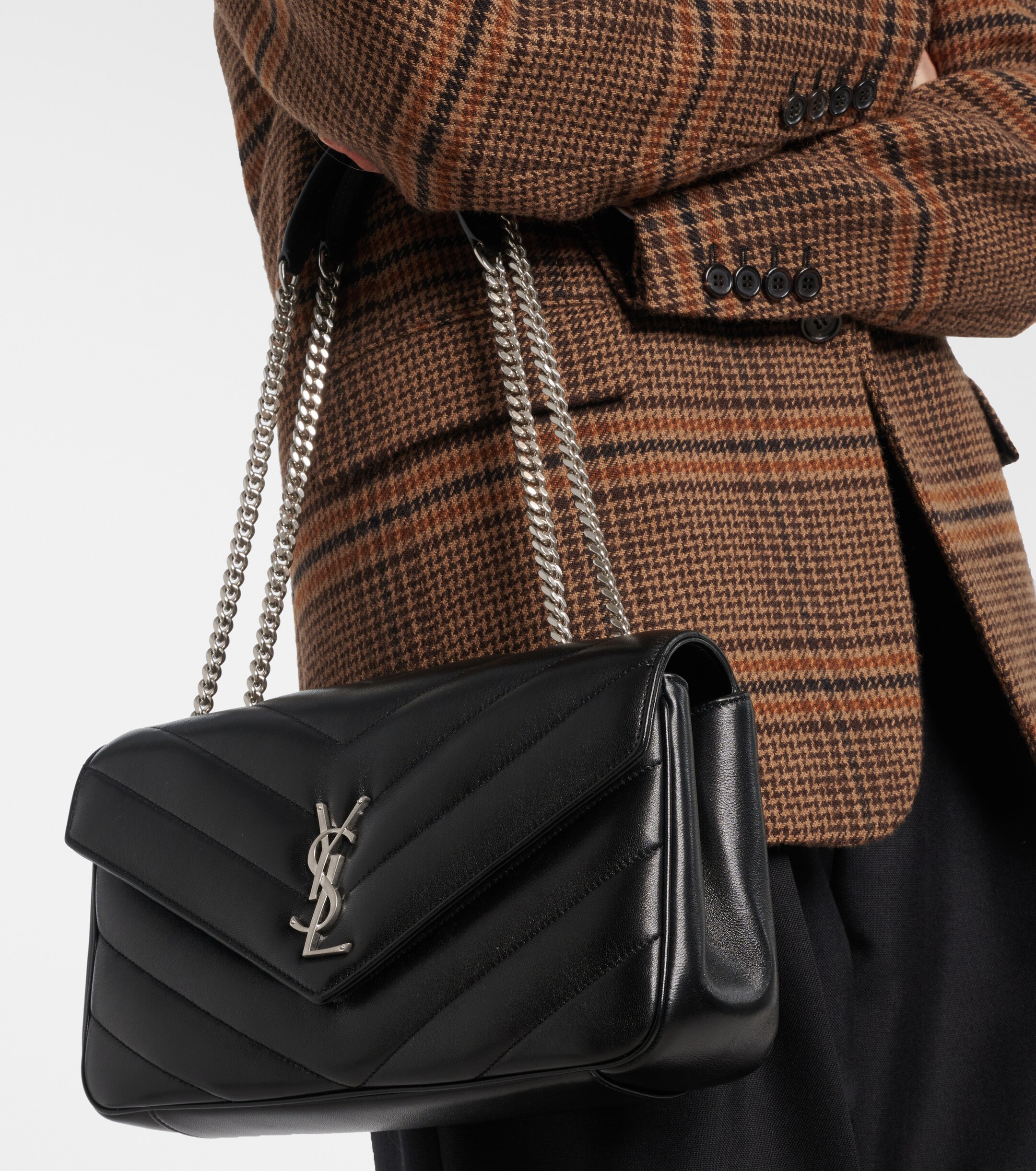 Saint Laurent Loulou Medium leather shoulder bag