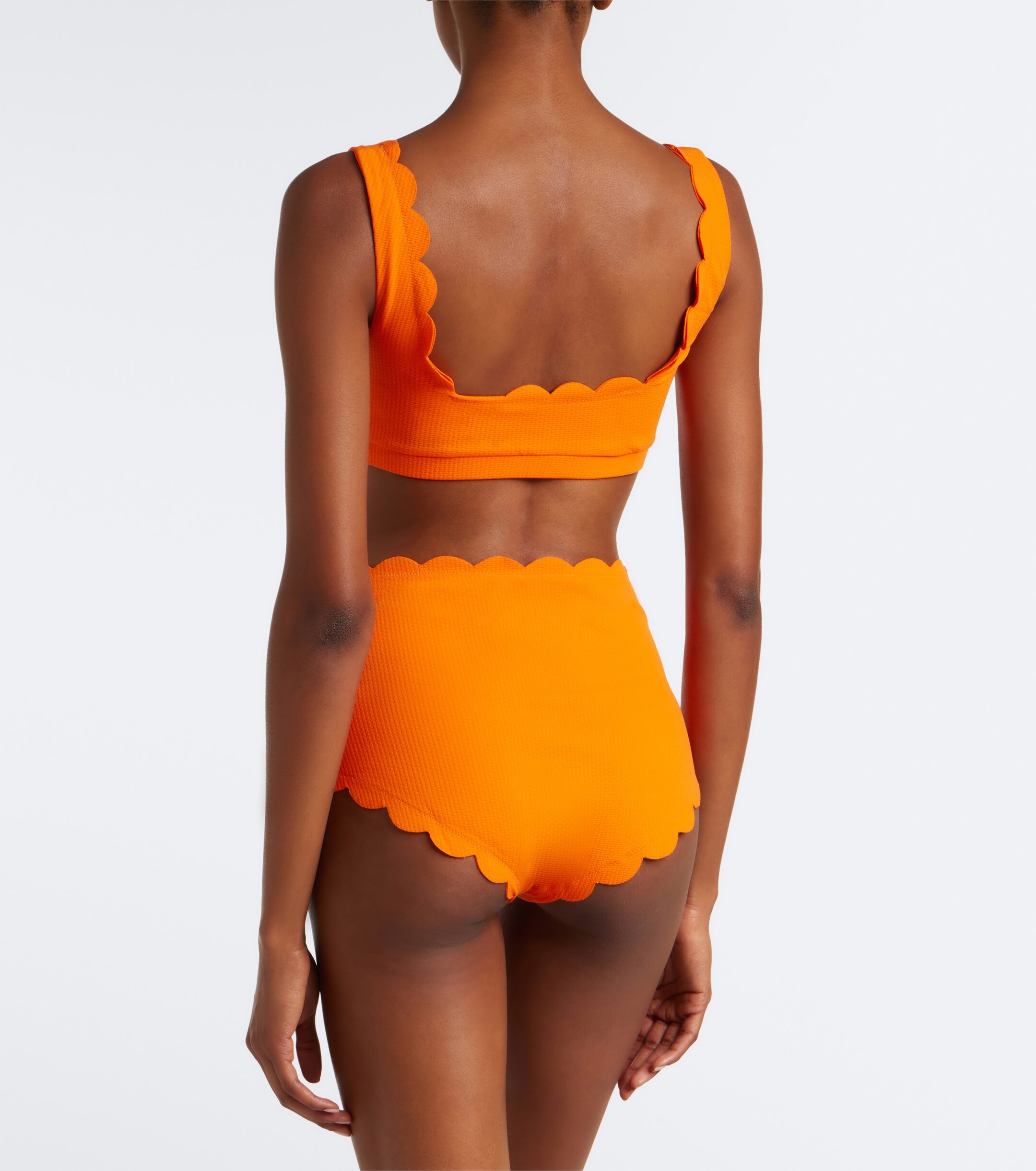 Marysia Marysia Santa Monica scalloped bikini bottoms