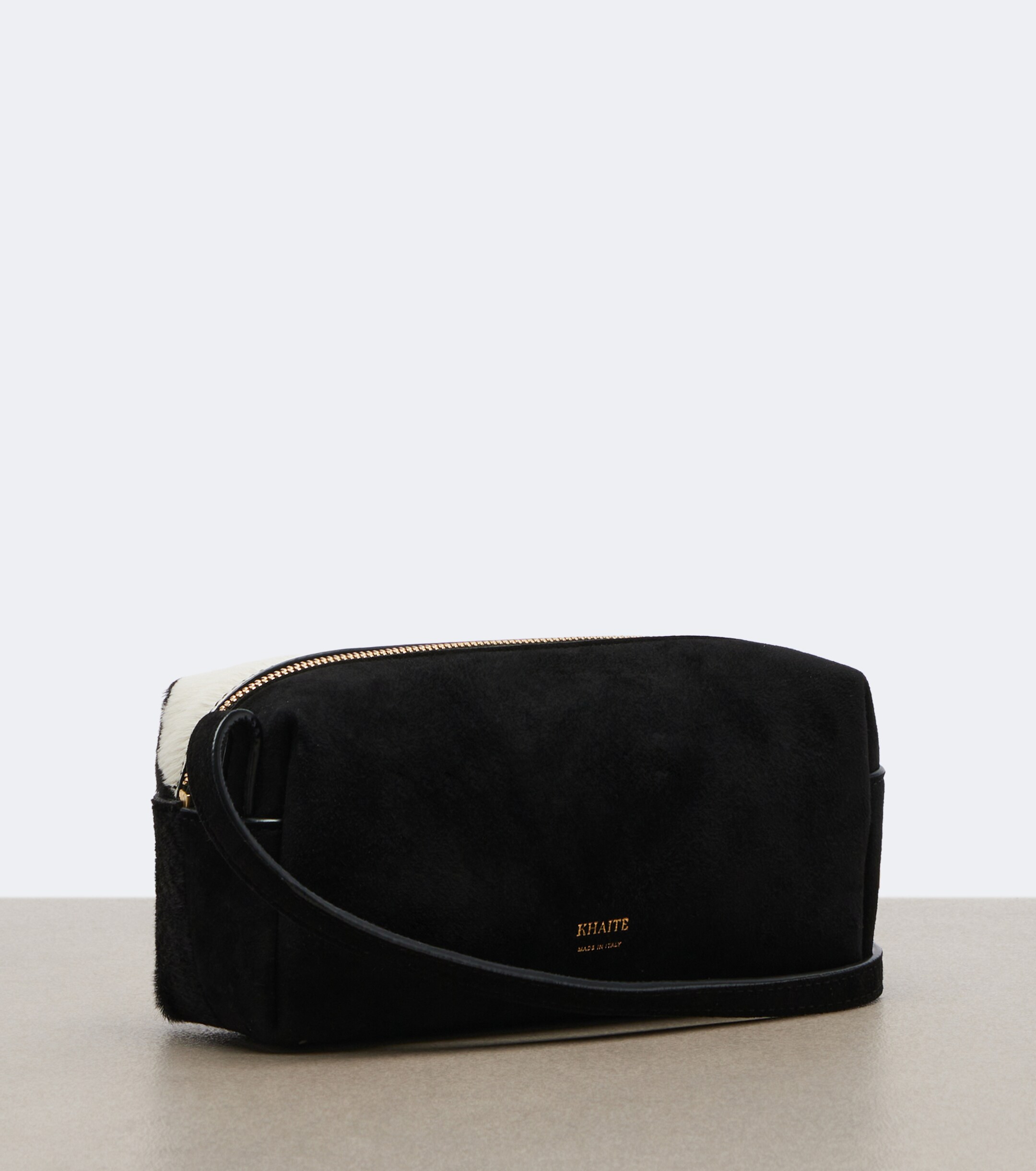 KHAITE Khaite Kye Mini calf hair and suede crossbody bag