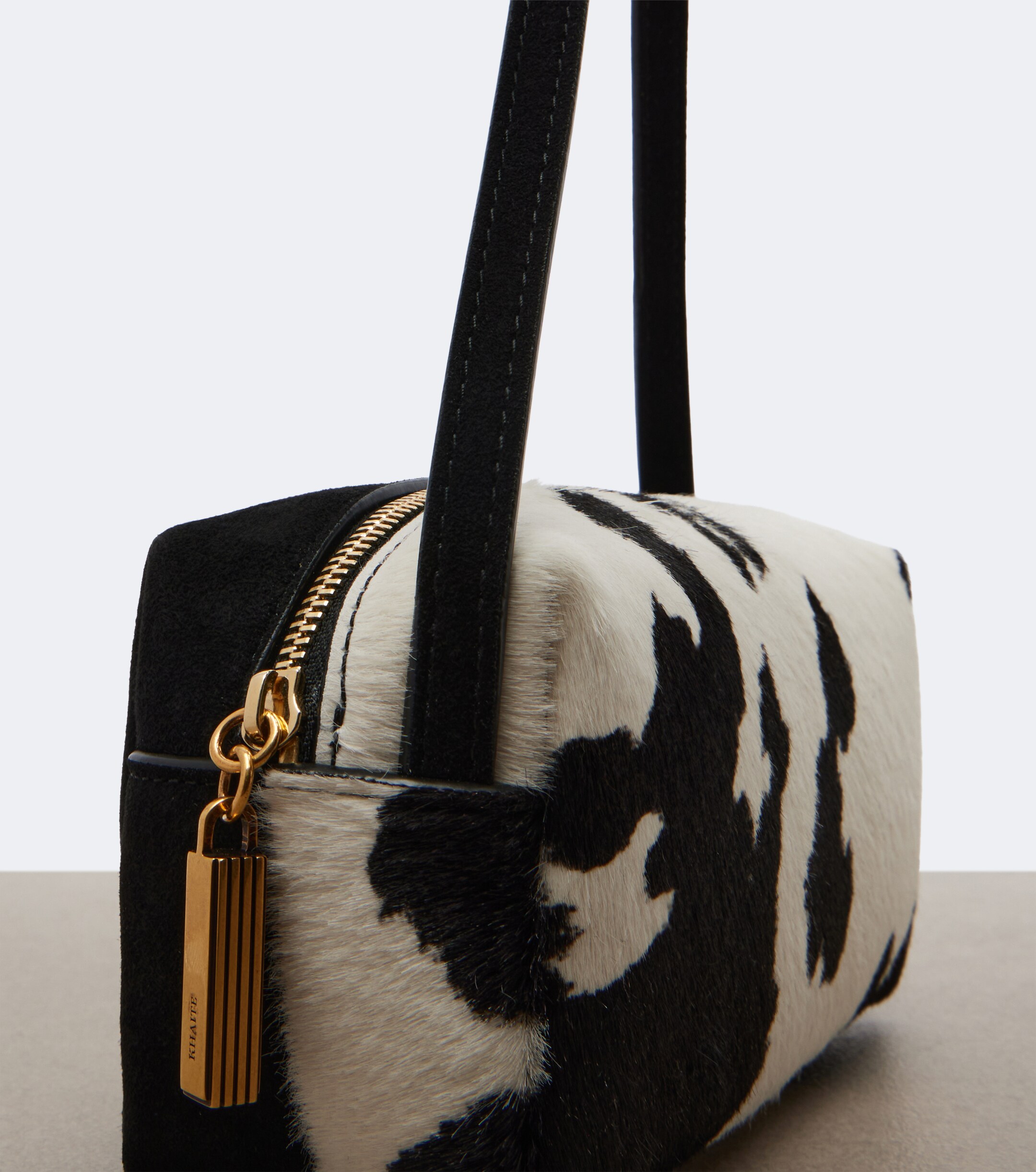KHAITE Khaite Kye Mini calf hair and suede crossbody bag