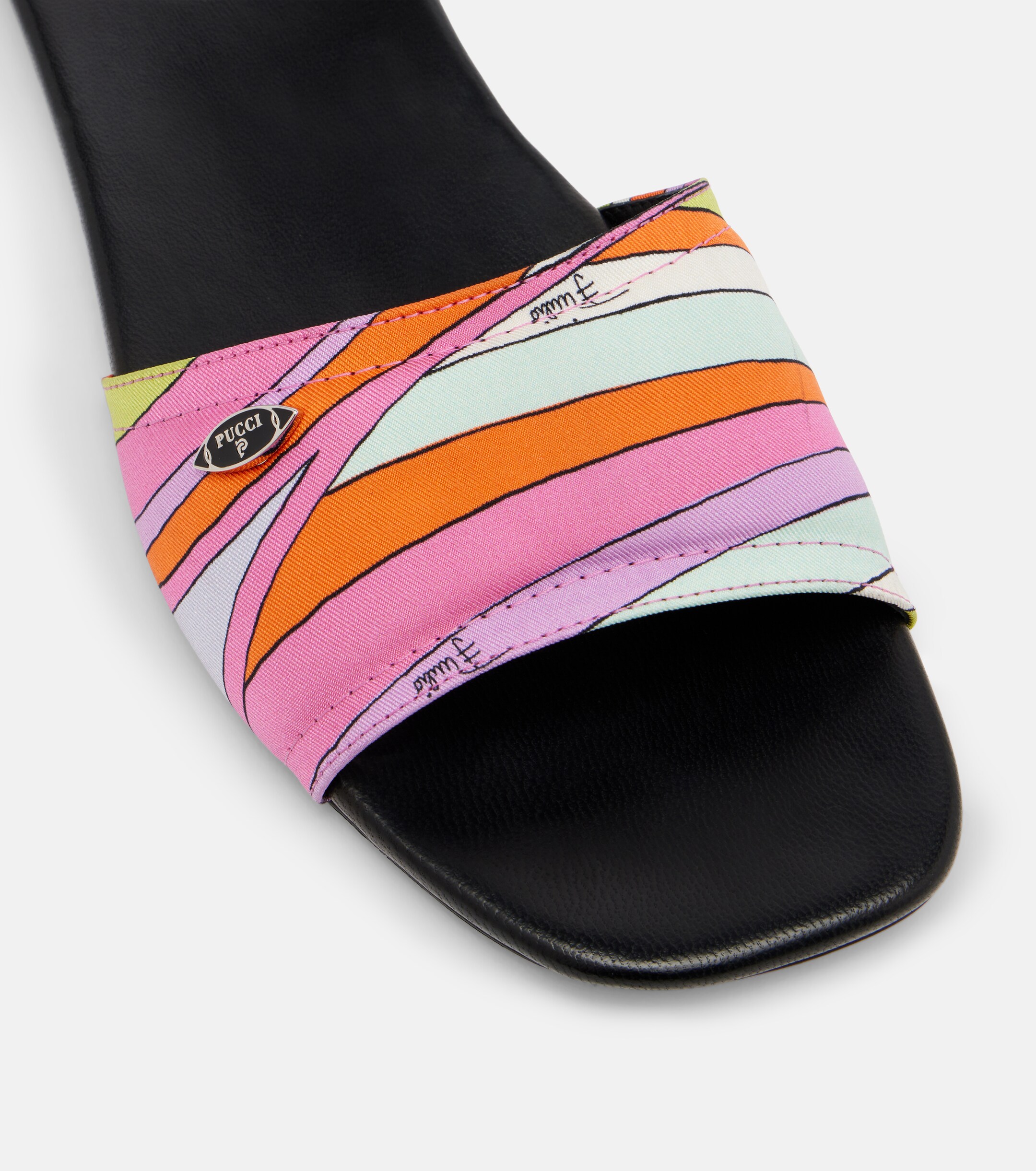 Pucci Pucci Yummy Iride twill slides