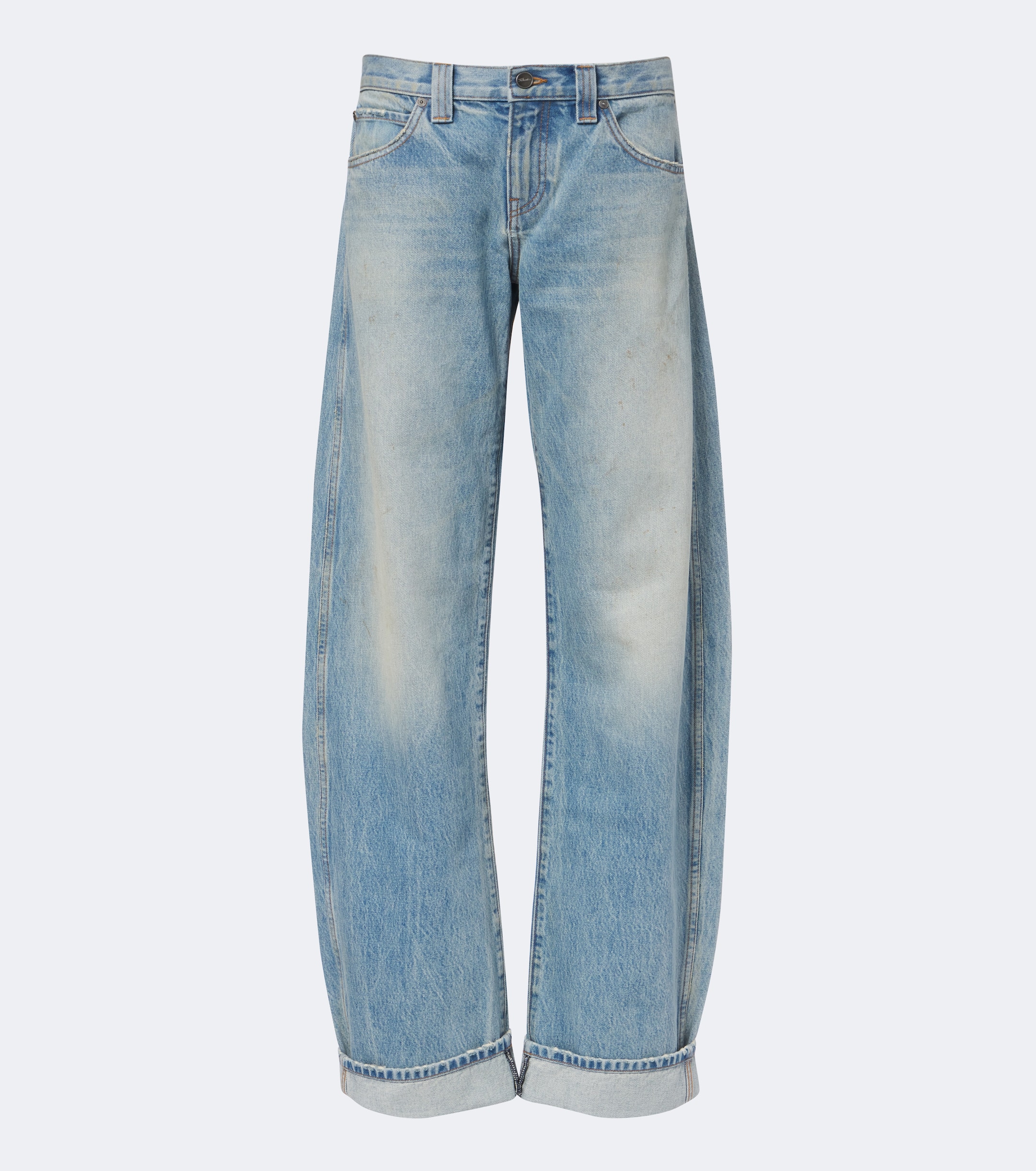 KHAITE Khaite Karo faded barrel-leg jeans