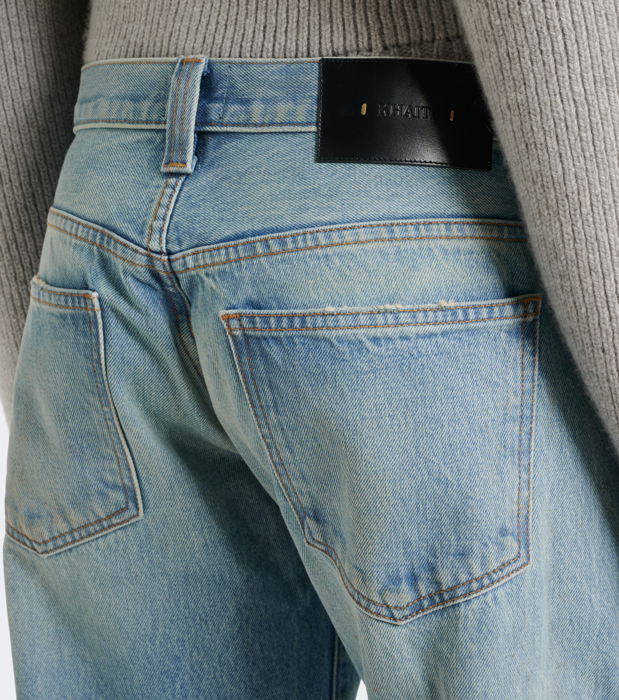 KHAITE Khaite Karo faded barrel-leg jeans