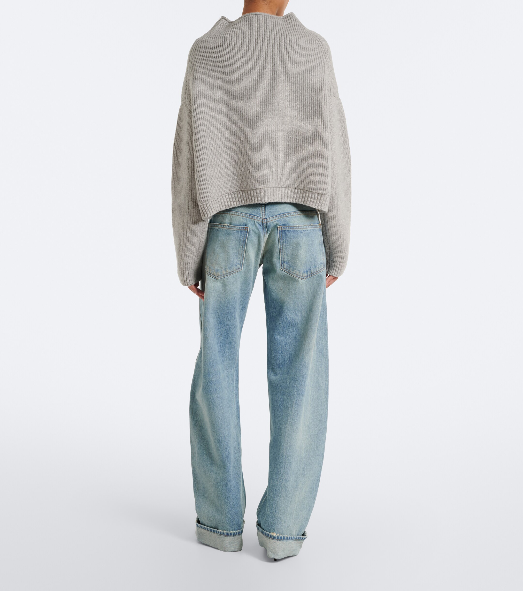 KHAITE Khaite Karo faded barrel-leg jeans