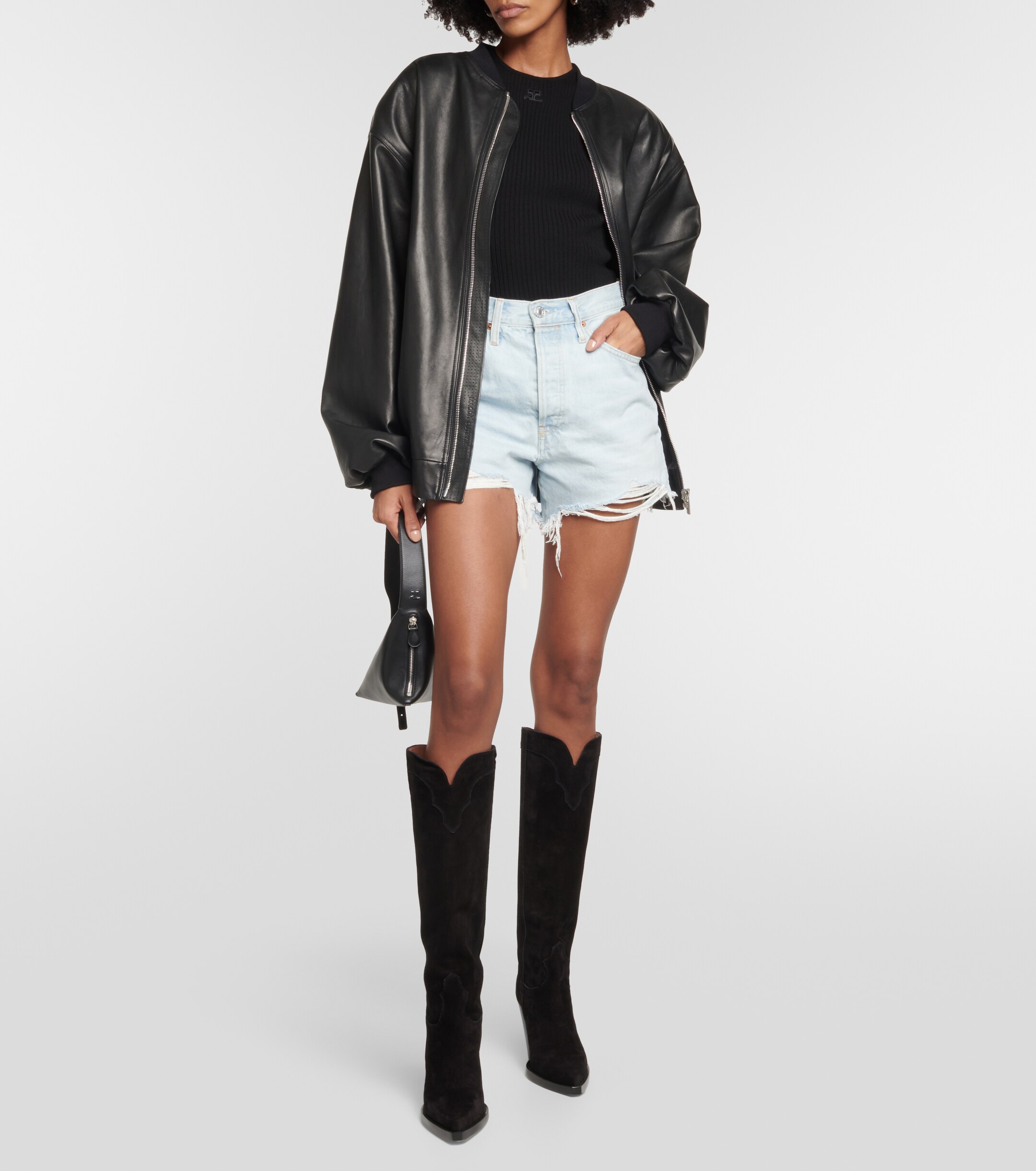 Paris Texas El Dorado suede cowboy boots