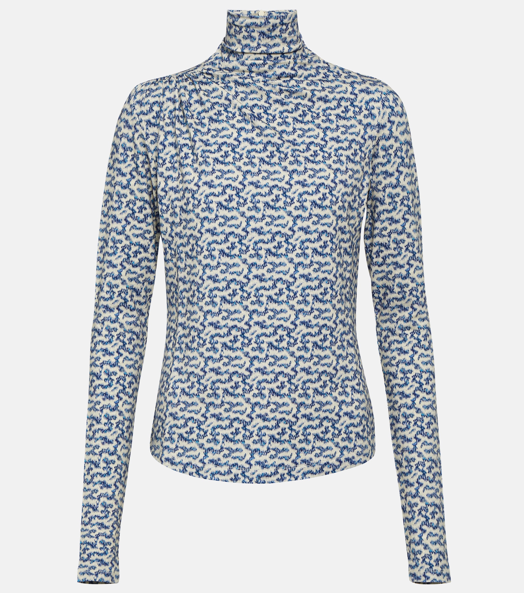 Marant Étoile Lou printed jersey turtleneck top