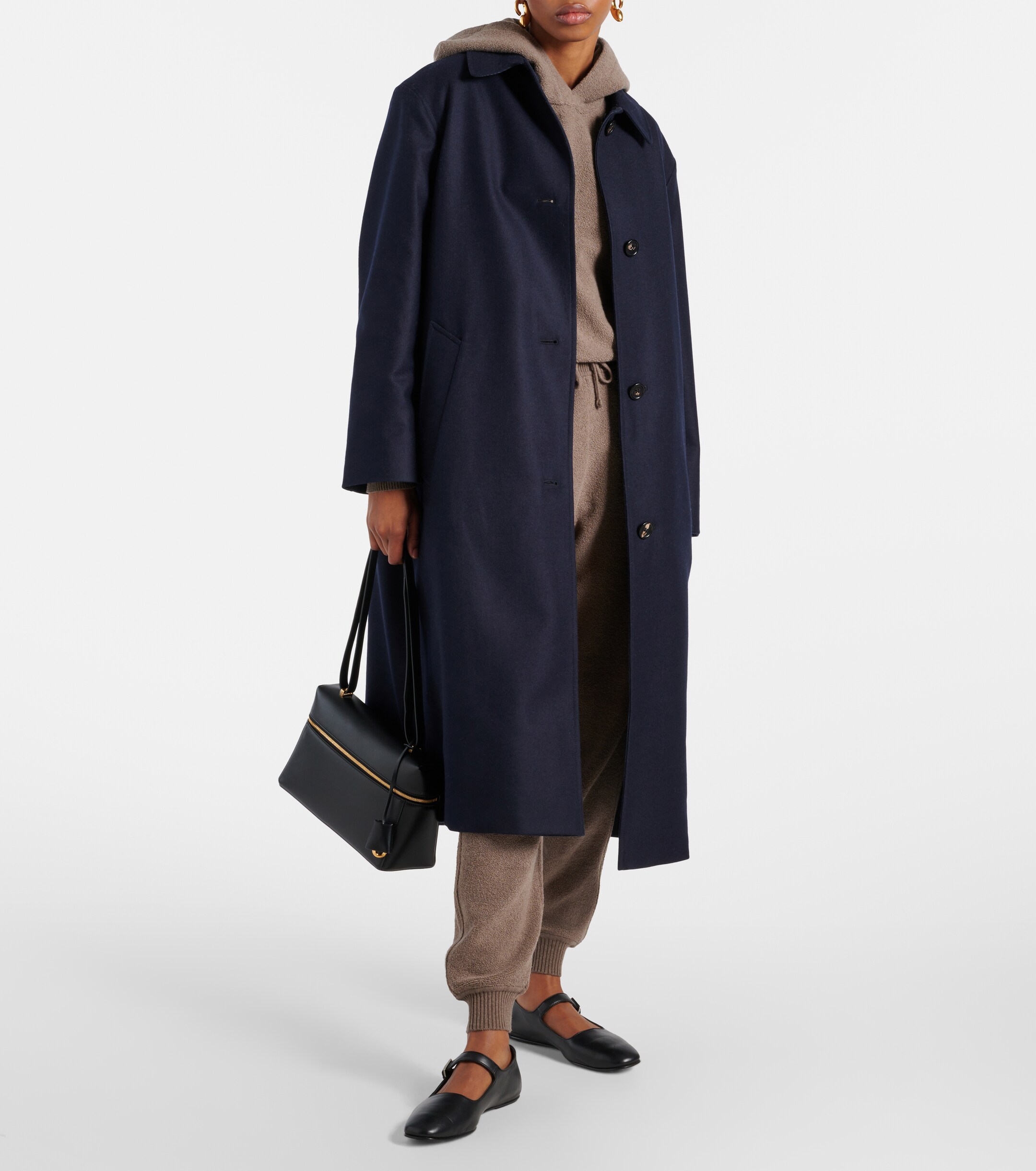 Loro Piana Yudaki wool, cotton, and cashmere coat