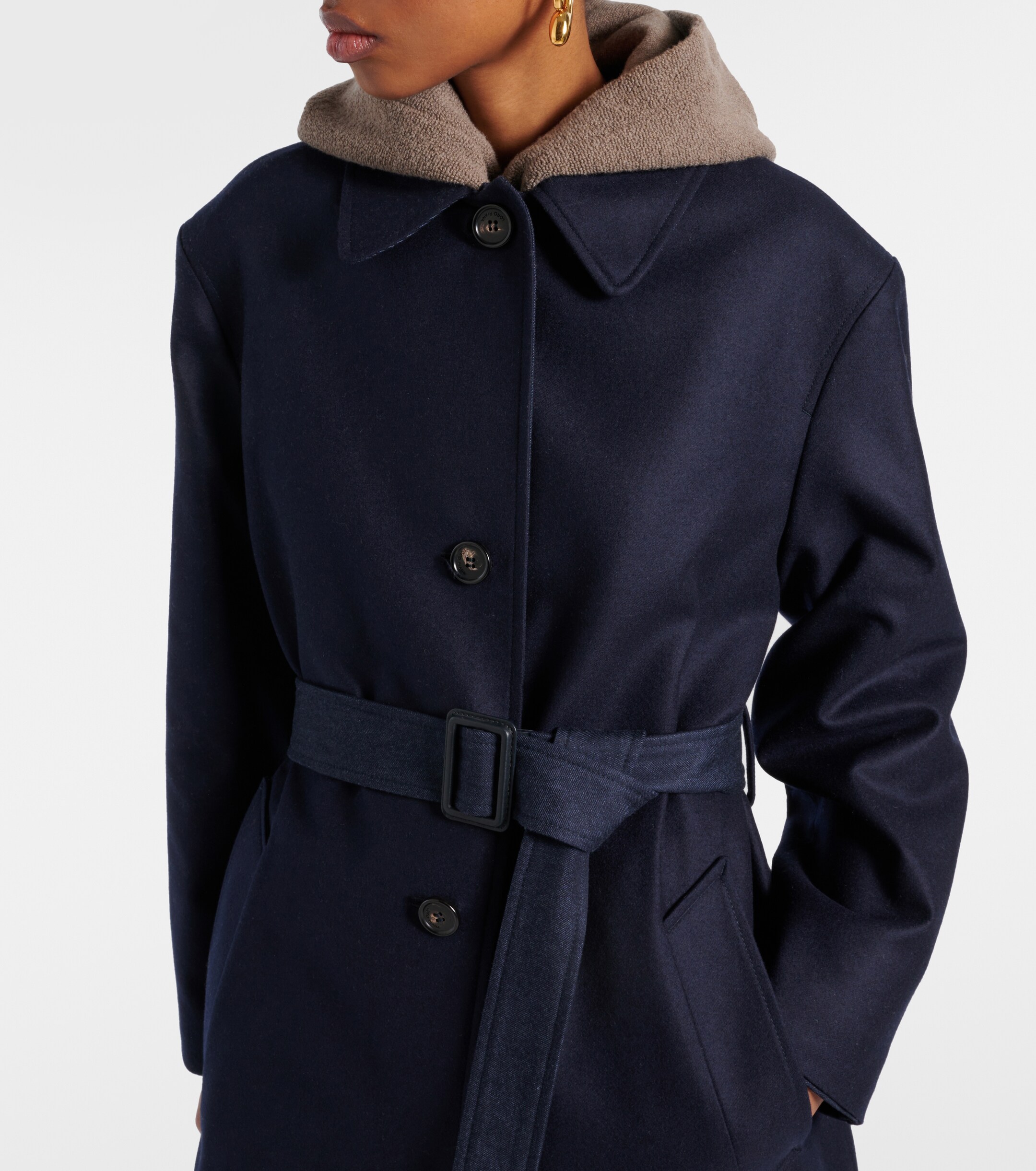 Loro Piana Yudaki wool, cotton, and cashmere coat thumbnail