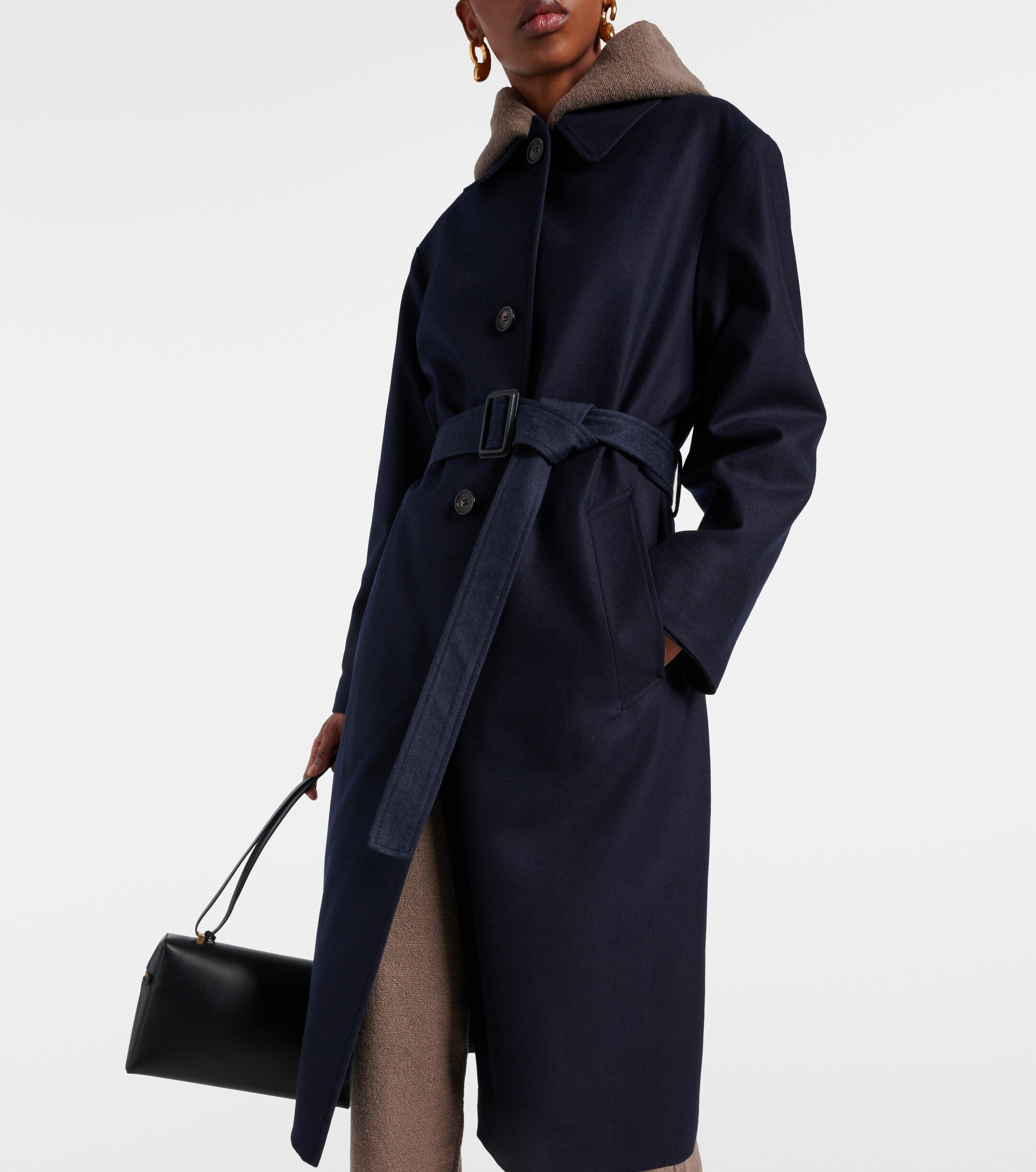 Loro Piana Yudaki wool, cotton, and cashmere coat thumbnail