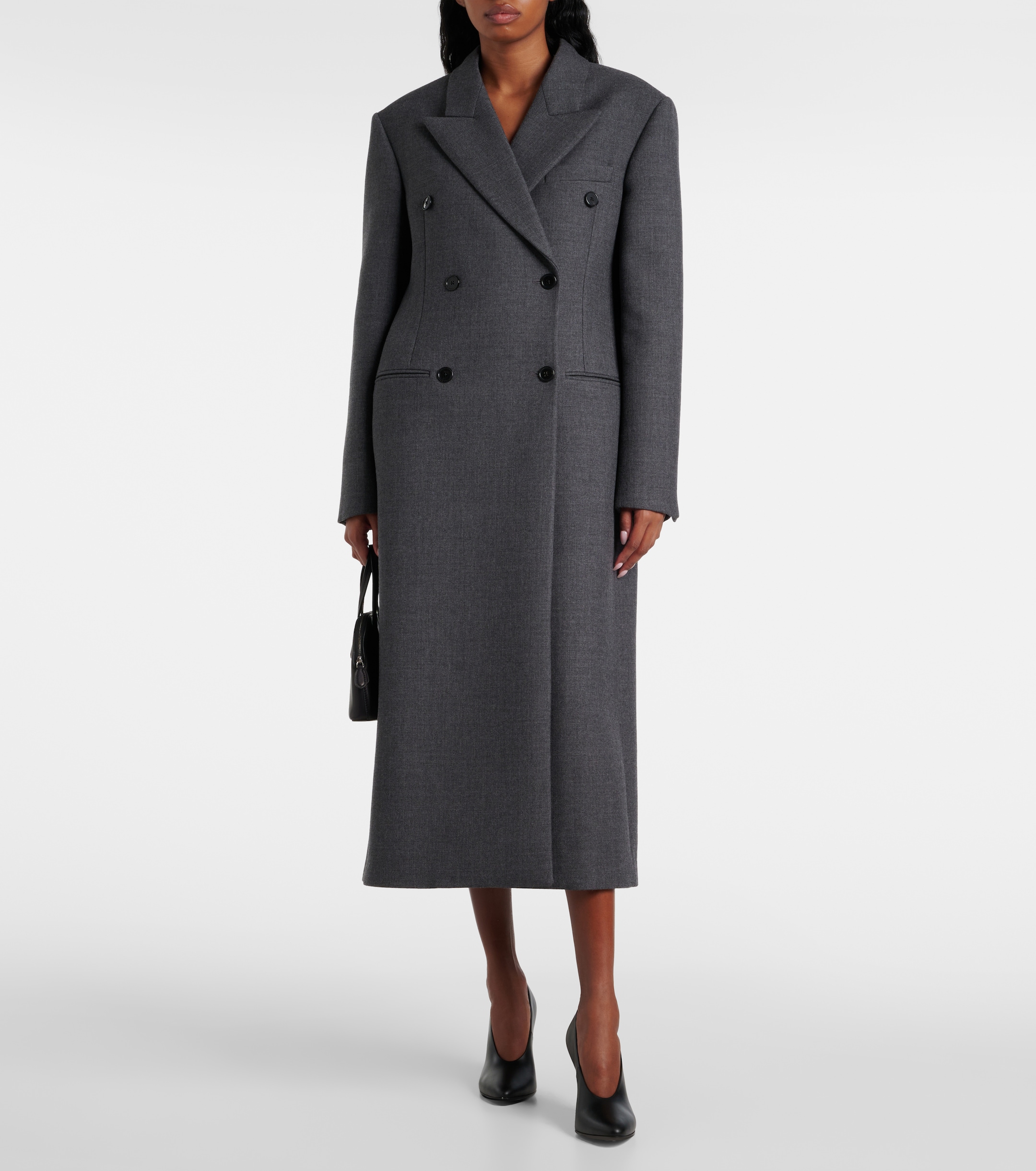 The Row Duras double-breasted wool coat