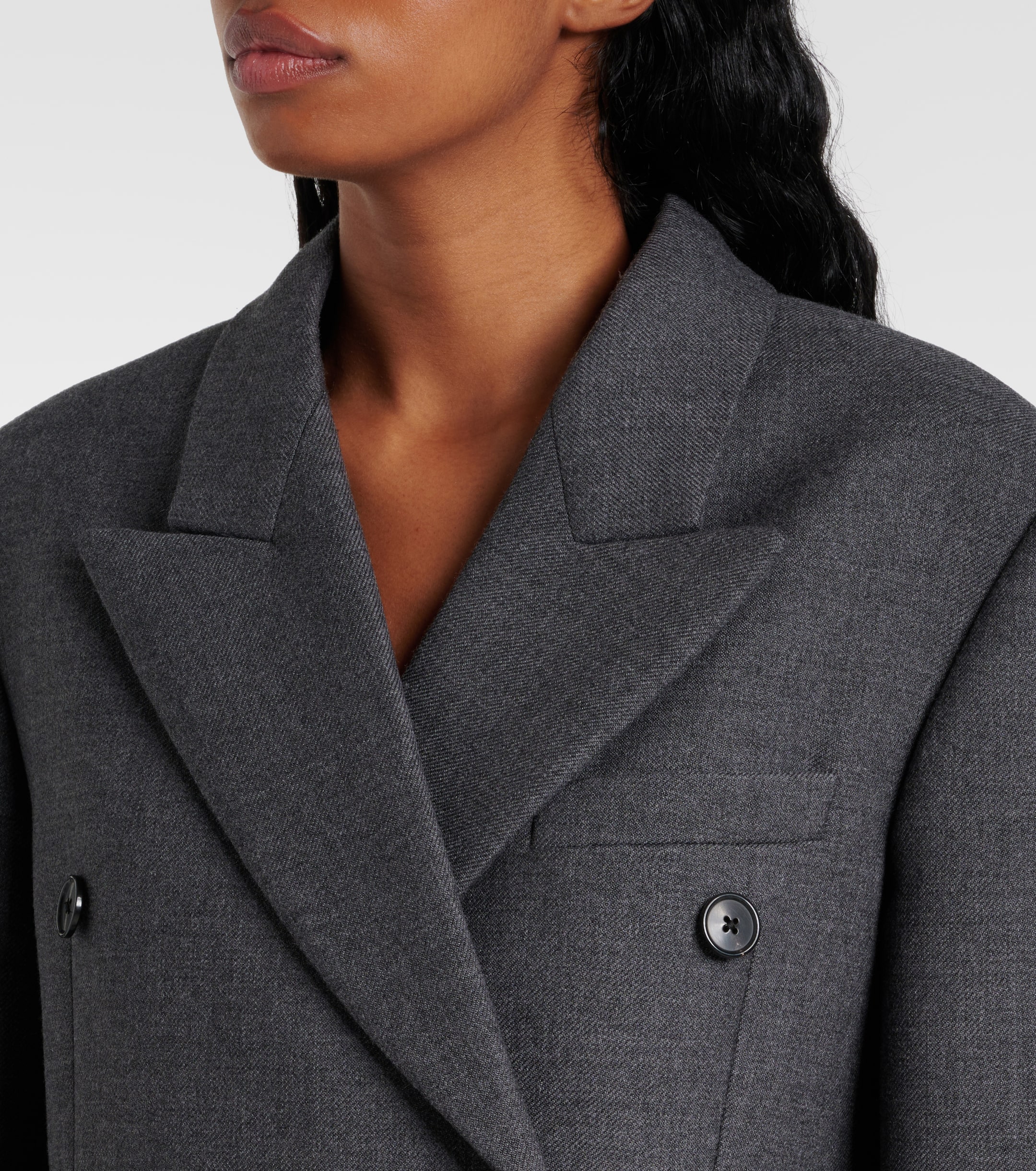 The Row Duras double-breasted wool coat