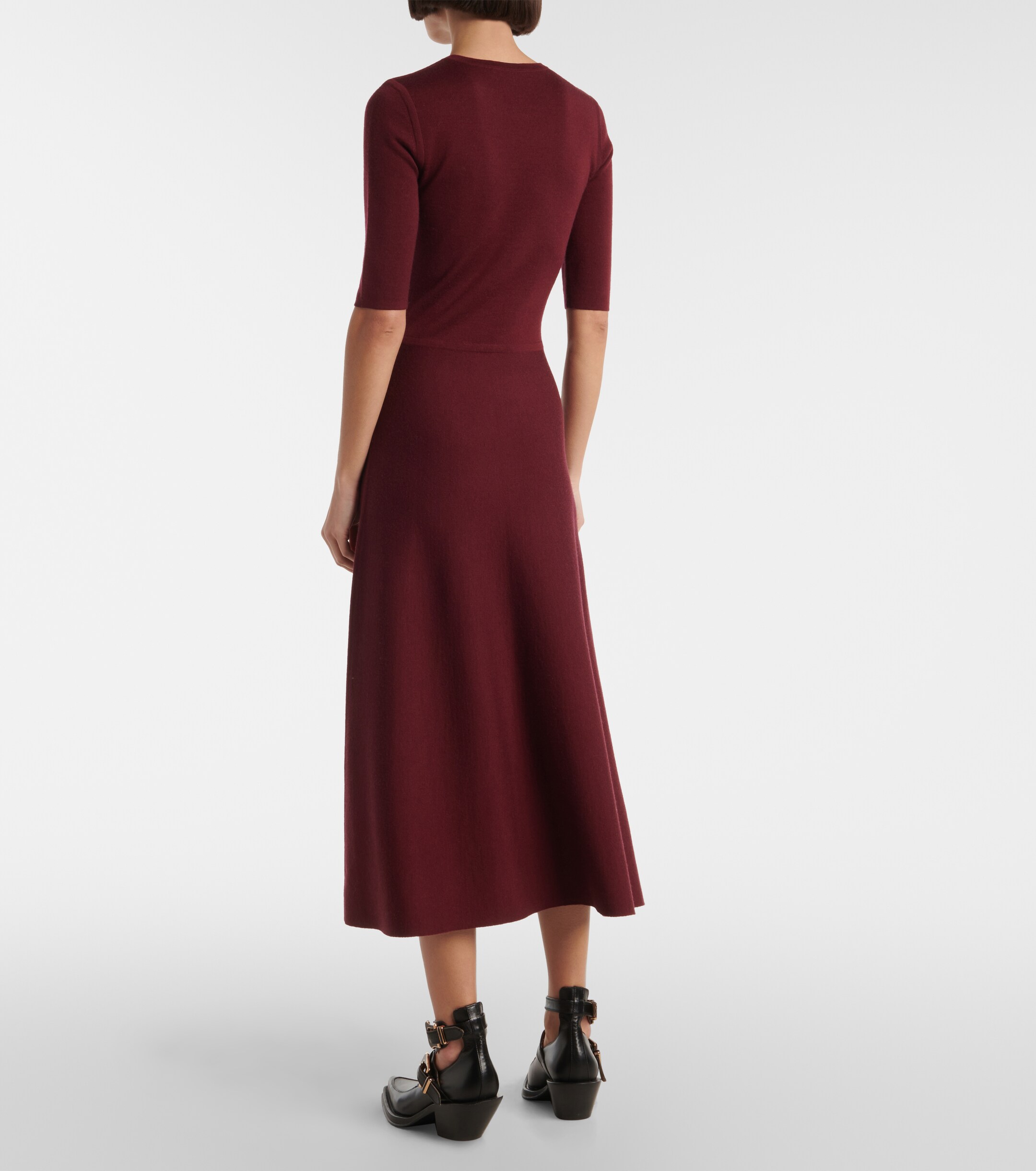 Gabriela Hearst Seymore wool, cashmere, and silk midi dress