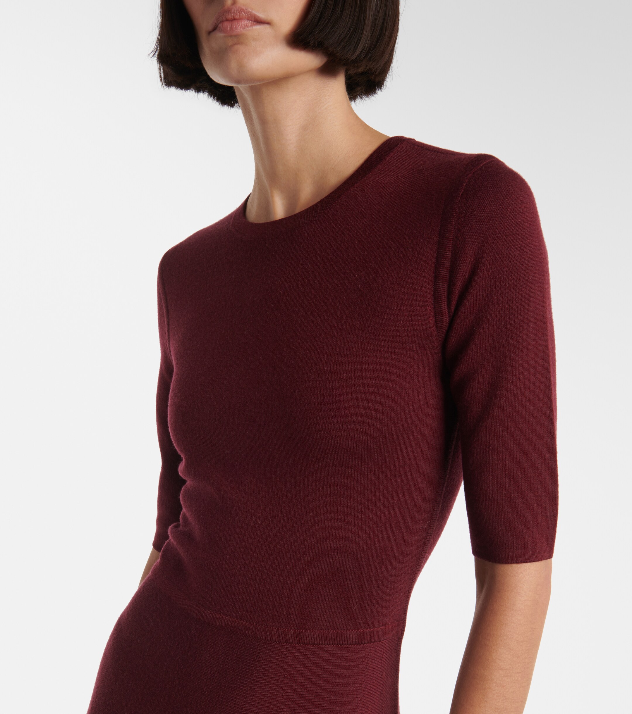 Gabriela Hearst Seymore wool, cashmere, and silk midi dress