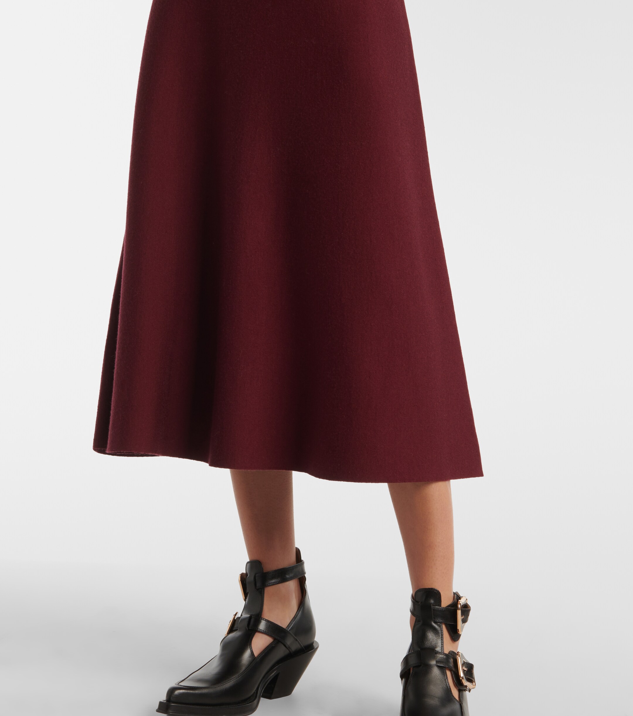 Gabriela Hearst Seymore wool, cashmere, and silk midi dress