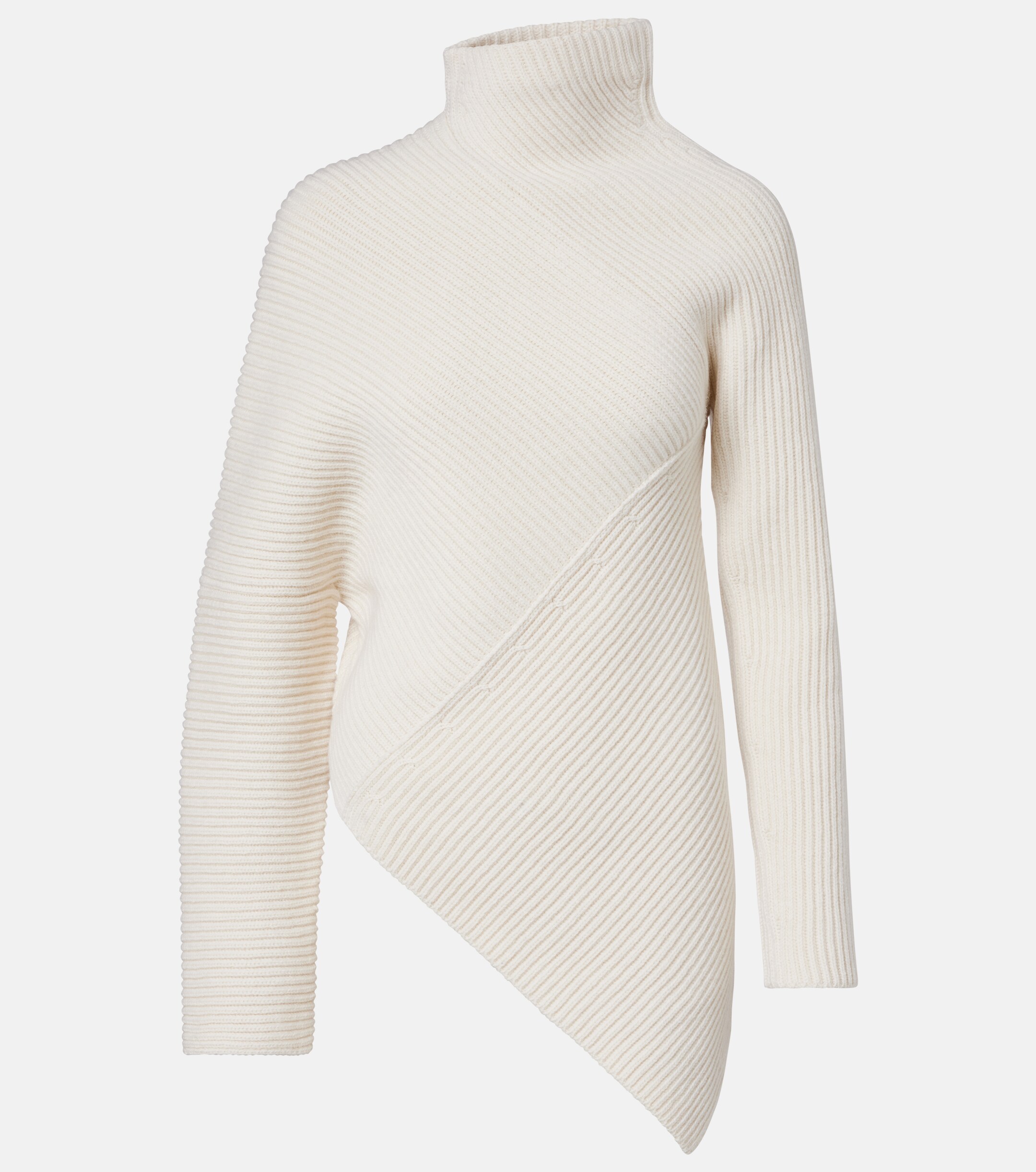 Alaïa Asymmetric wool and cashmere sweater