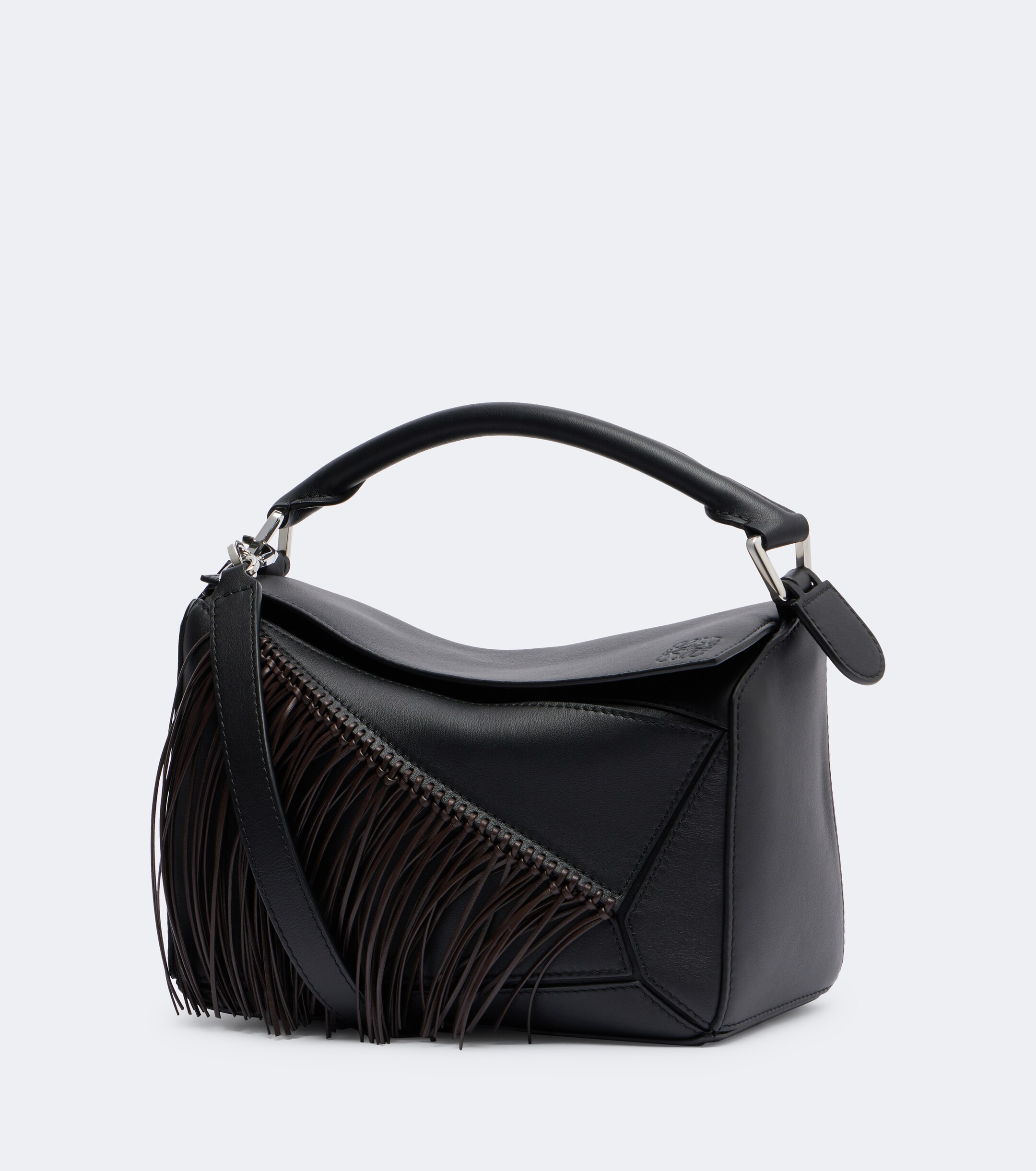 Loewe Puzzle Small fringed leather top-handle bag