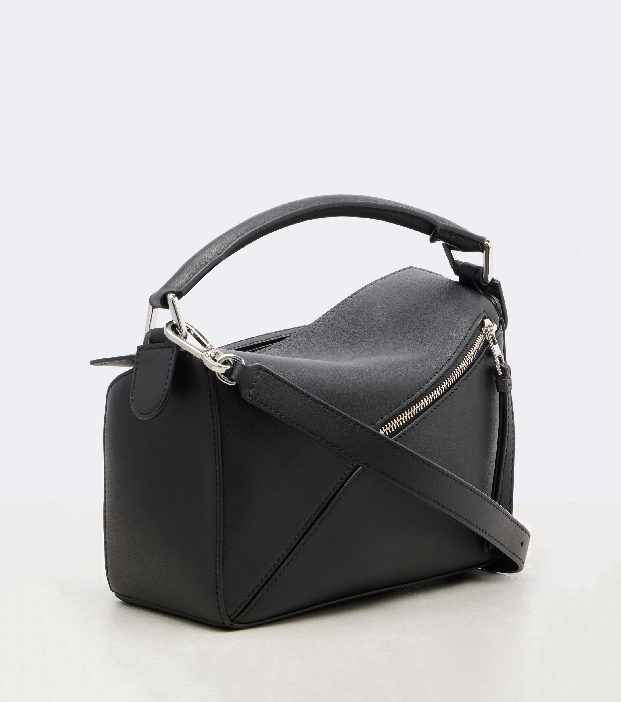 Loewe Puzzle Small fringed leather top-handle bag