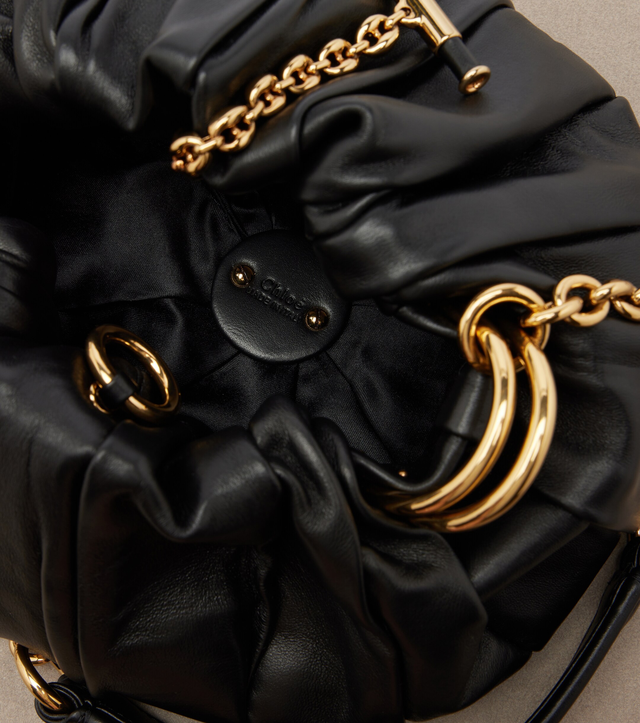 Chloé Chloé Plissé Small leather shoulder bag