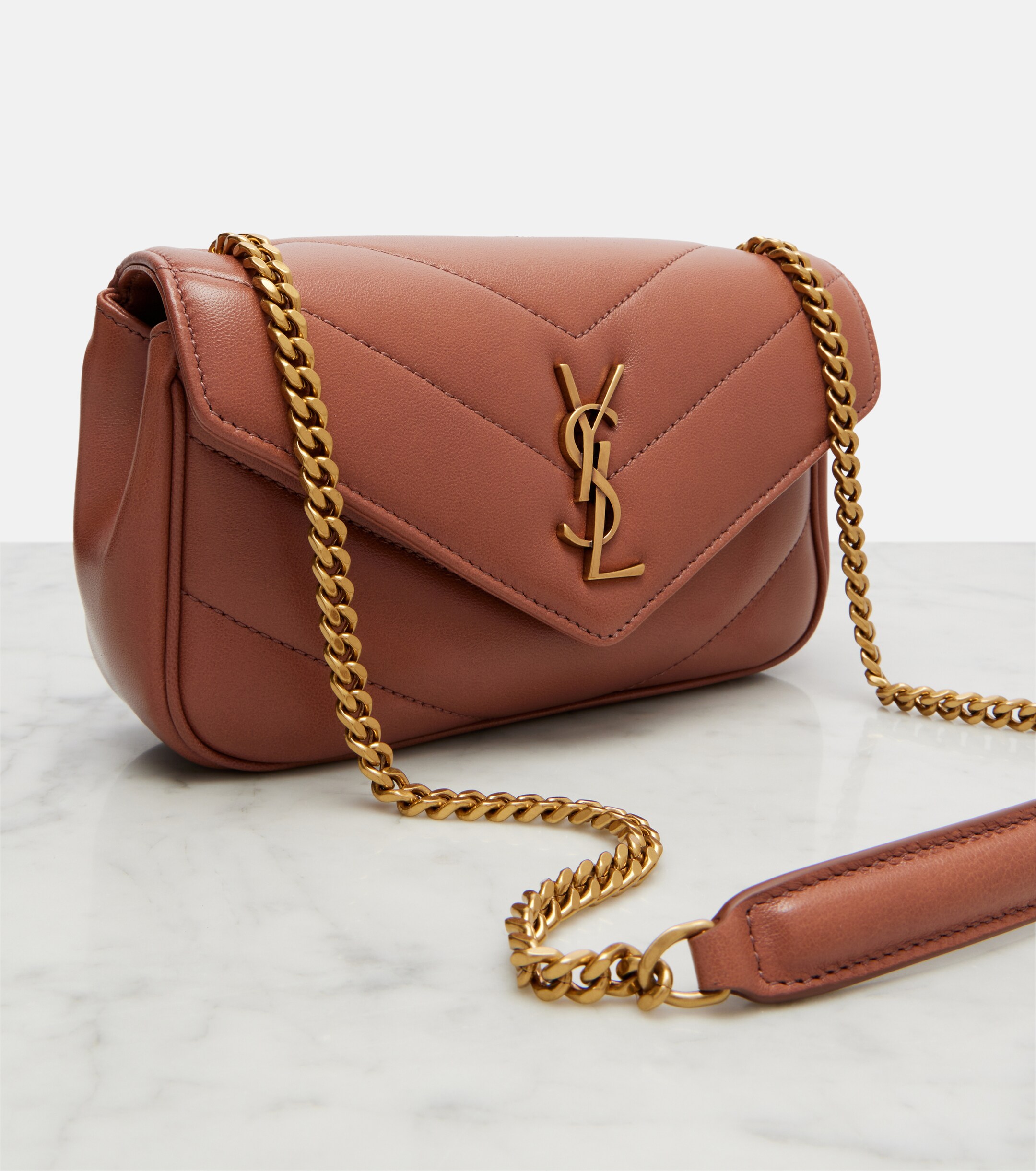 Saint Laurent Loulou Mini leather shoulder bag