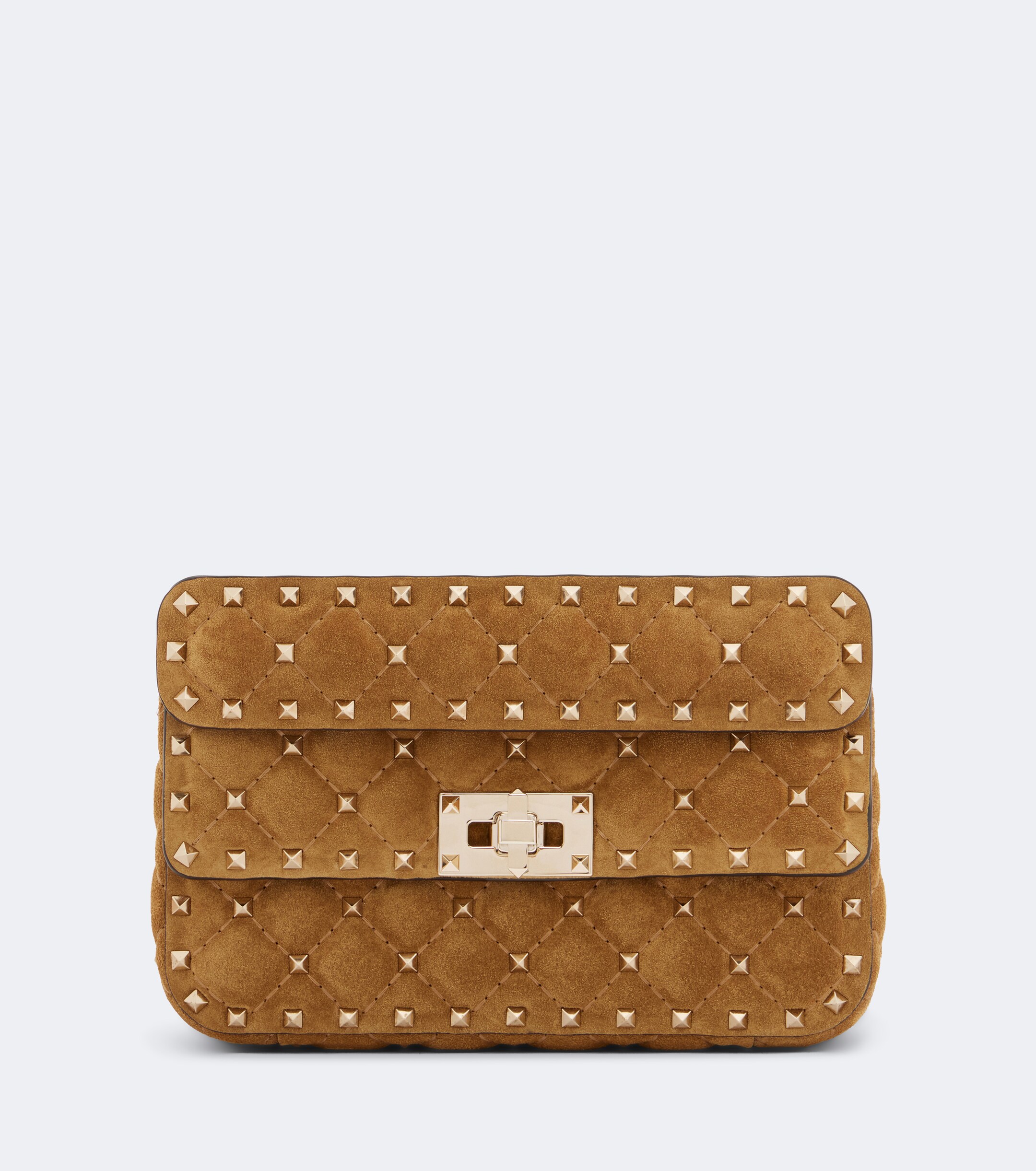 Valentino Garavani Rockstud Spike Small suede top-handle bag