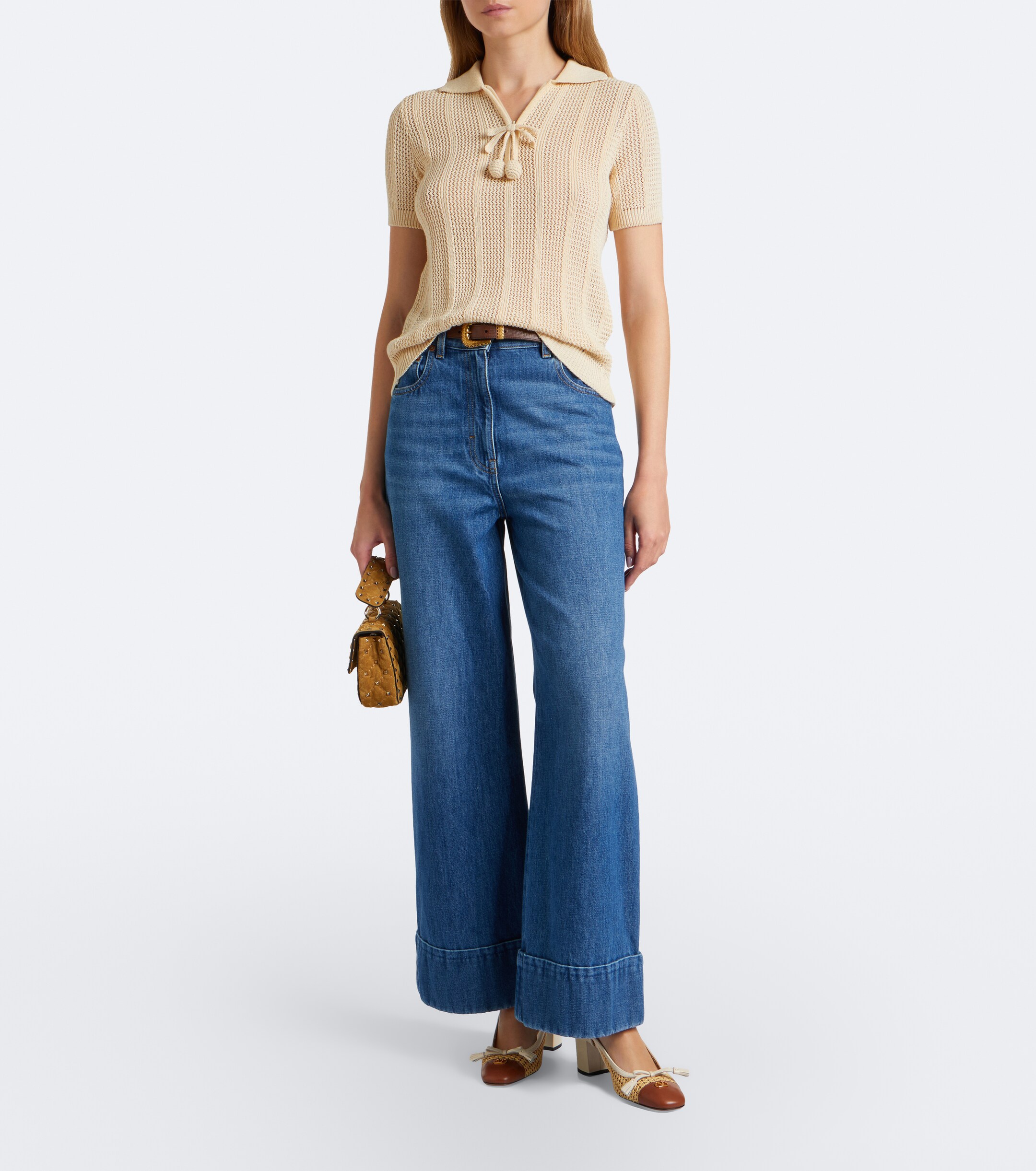 Valentino Garavani Rockstud Spike Small suede top-handle bag thumbnail