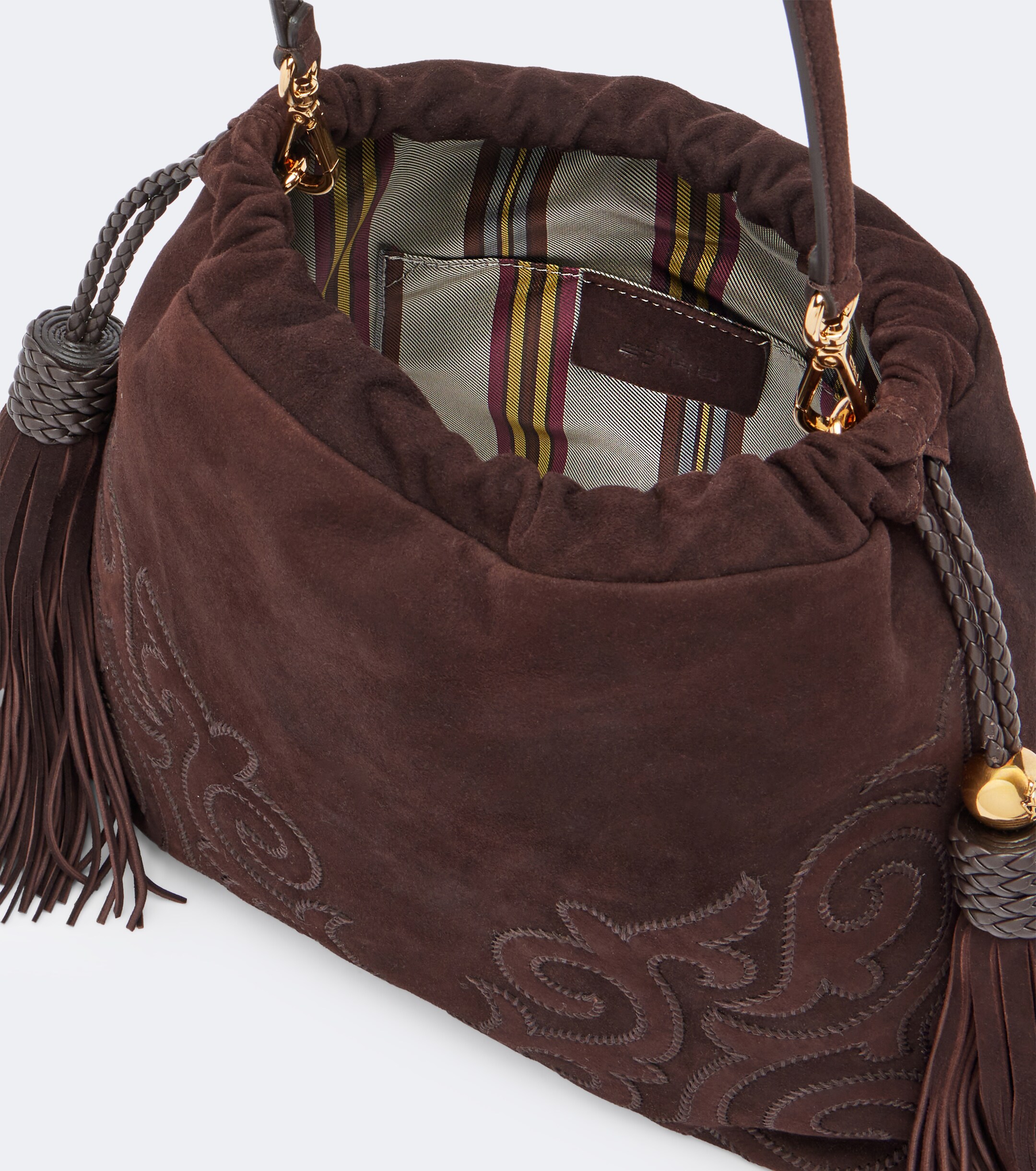 Etro Kalispera Medium suede shoulder bag
