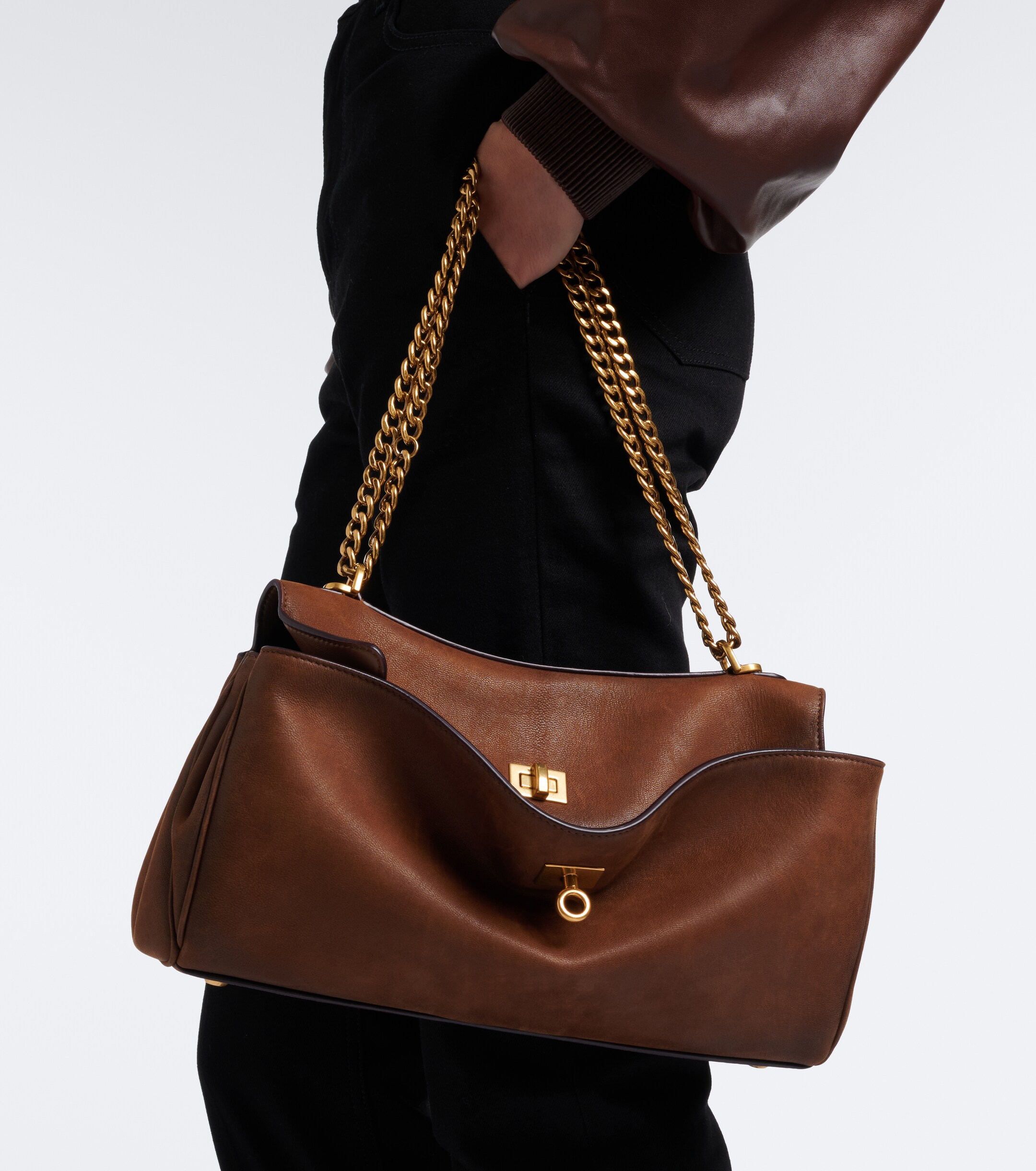 Balenciaga Balenciaga Rodeo East West leather shoulder bag